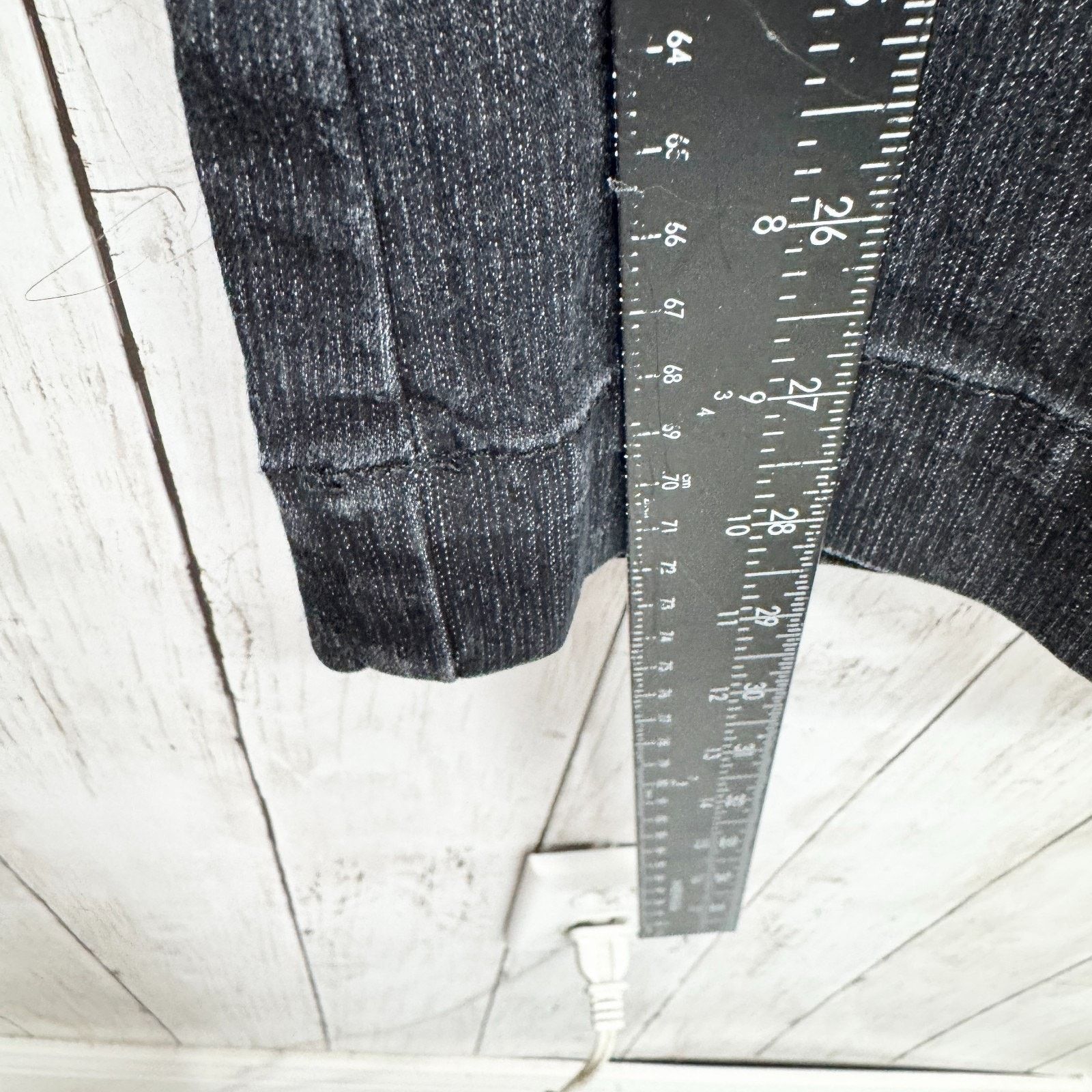 Coldwater Creek Coldwater Creek Pants P14 Black Denim Wide Flared Leg Jeans Size 35" - 6 Thumbnail