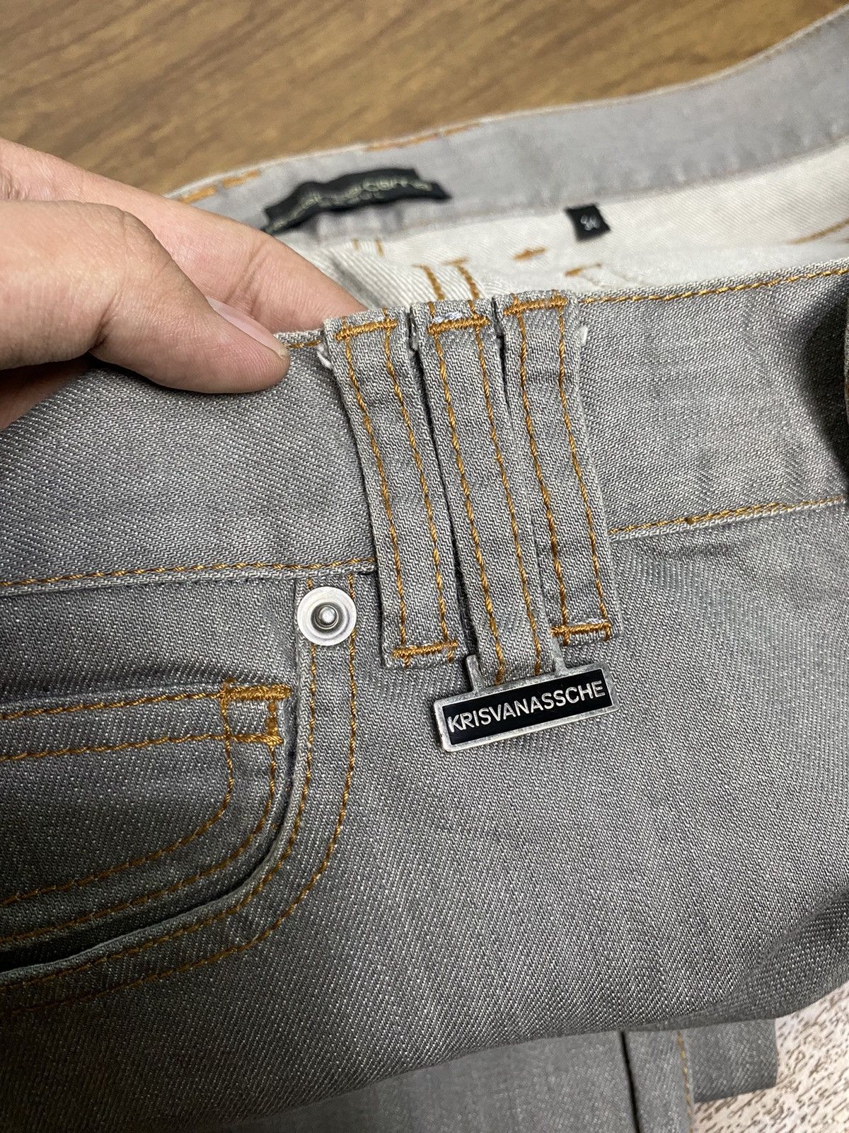 Kris Van Assche 10 Corso Como Exclusive Grey Denim Pants Size US 34 / EU 50 - 11 Thumbnail