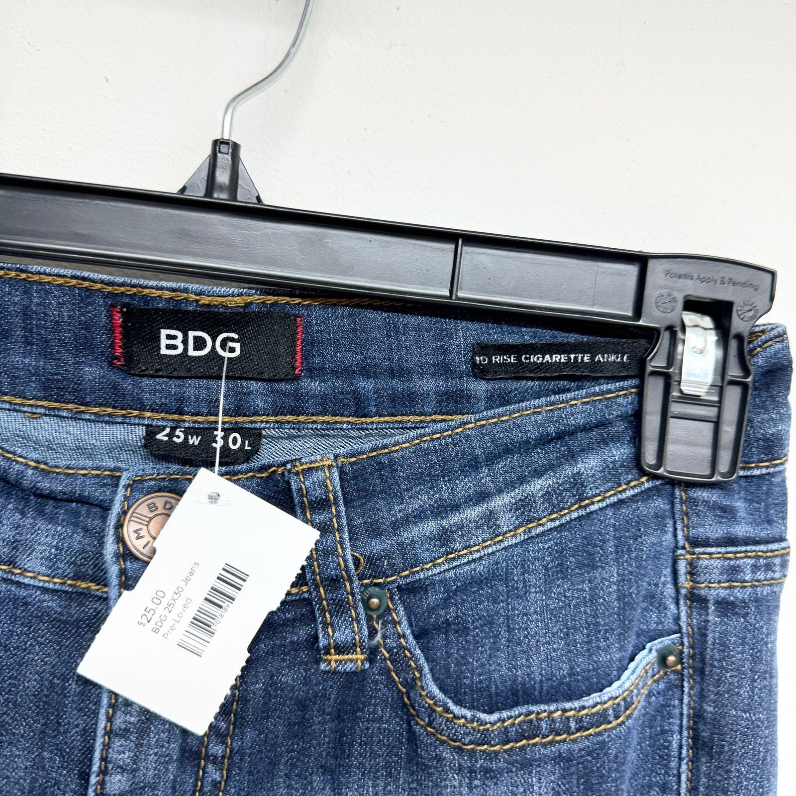 Urban Outfitters Urban Outfitters BDG 25 X30 The Rise Cigarette Ankle Jean Size 25" / US 0 / IT 36 - 3 Thumbnail
