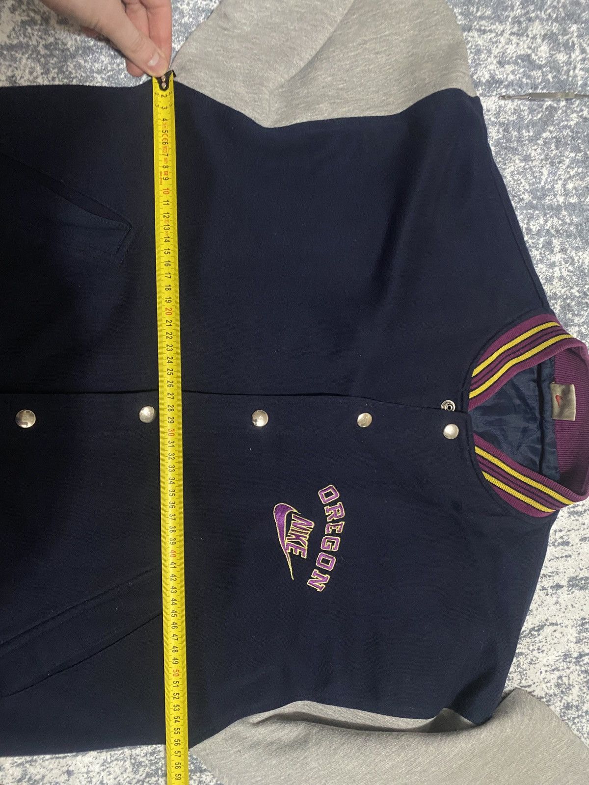 Nike Vintage ultra rare baseball jacket nike oregon big logo Size US L / EU 52-54 / 3 - 15 Thumbnail