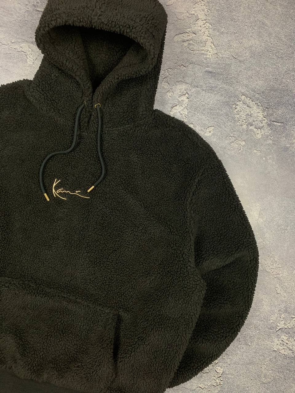 Karl Kani Karl Kani Men's Sherpa Hoodie Black Teddy Bear Fleece Size US L / EU 52-54 / 3 - 3 Thumbnail