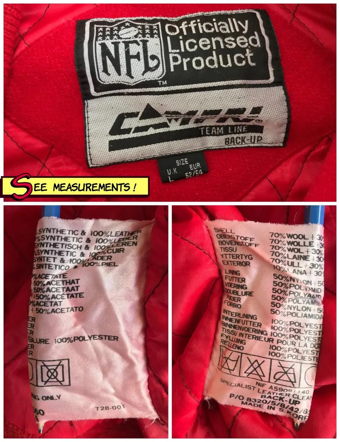 NFL Vintage 1990 SAN FRANCISCO 49ers Jacket Super Bowl Champions Size US L / EU 52-54 / 3 - 7 Thumbnail