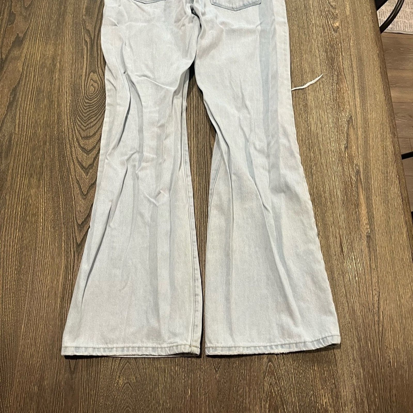 Vintage KanCan Ultra High Rise 90's Flare Jeans Distressed Size 9/28 Size 28" / US 6 / IT 42 - 9 Thumbnail