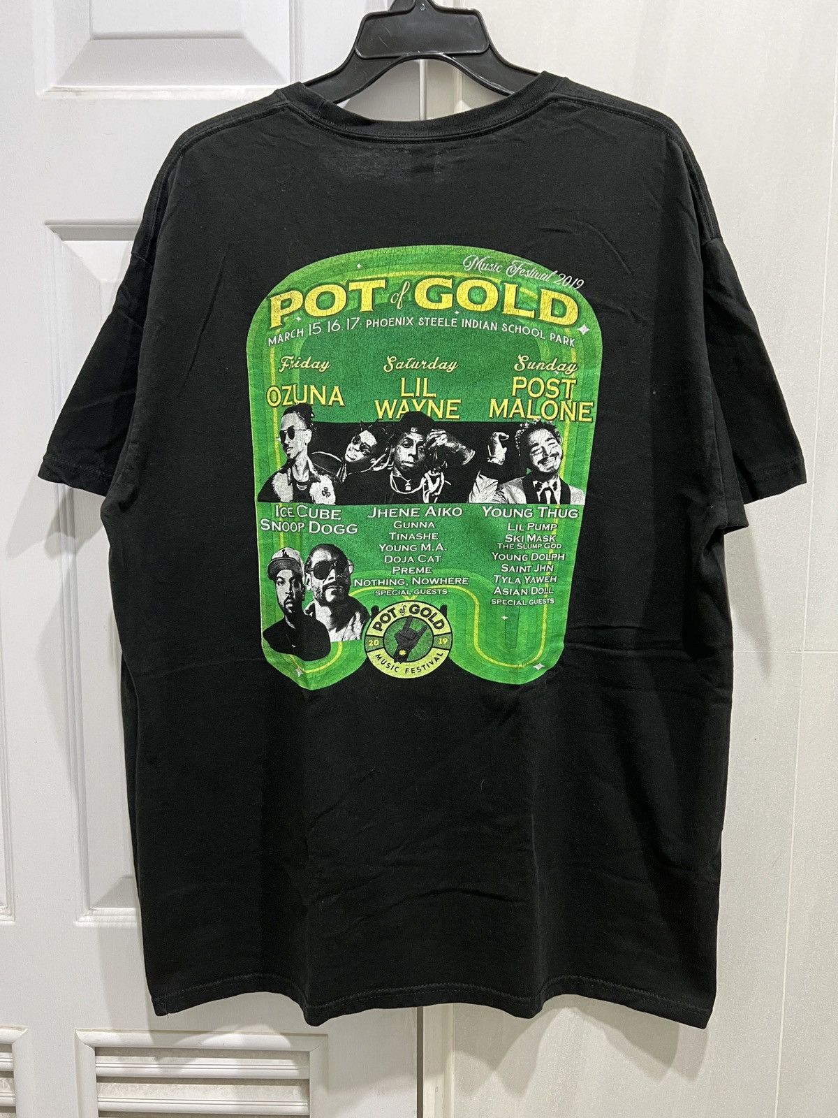 Pot of Gold Festival 2019 HipHop Rapper Promo Tee XL