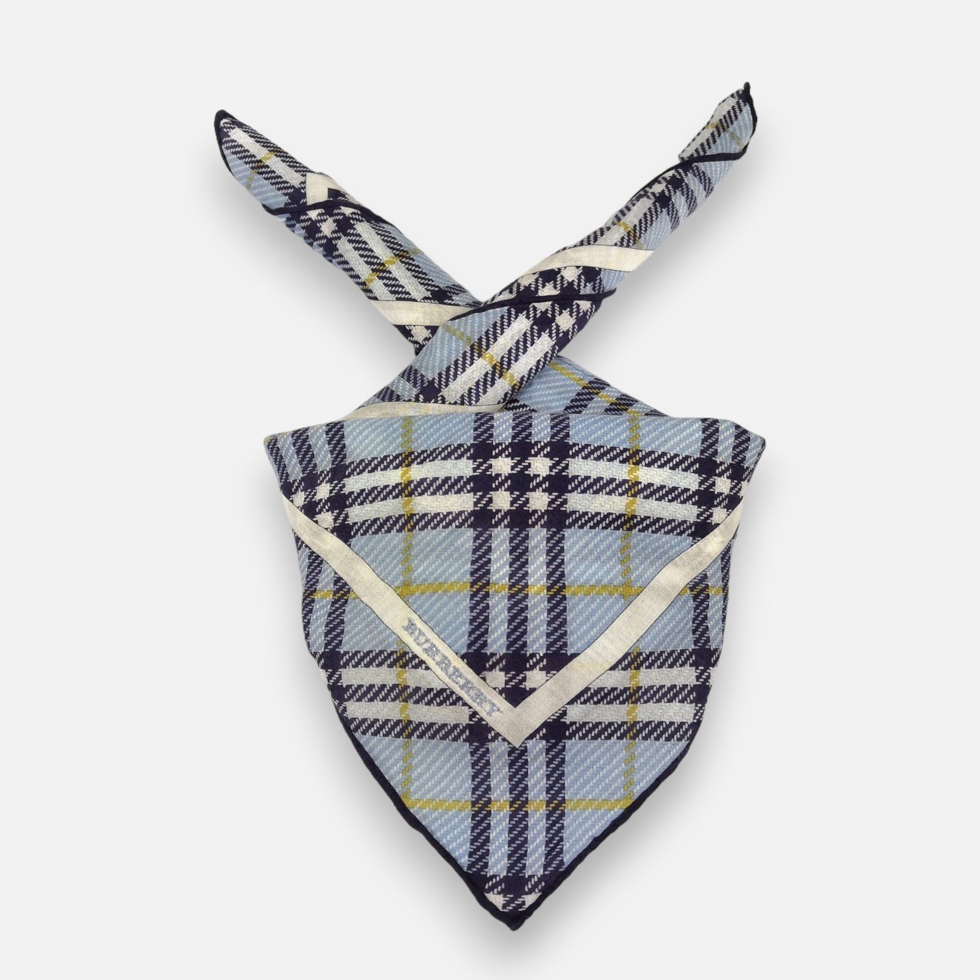 Burberry × Vintage Vintage Burberry Handkerchief Pocket Square Bandana Size ONE SIZE - 1 Thumbnail