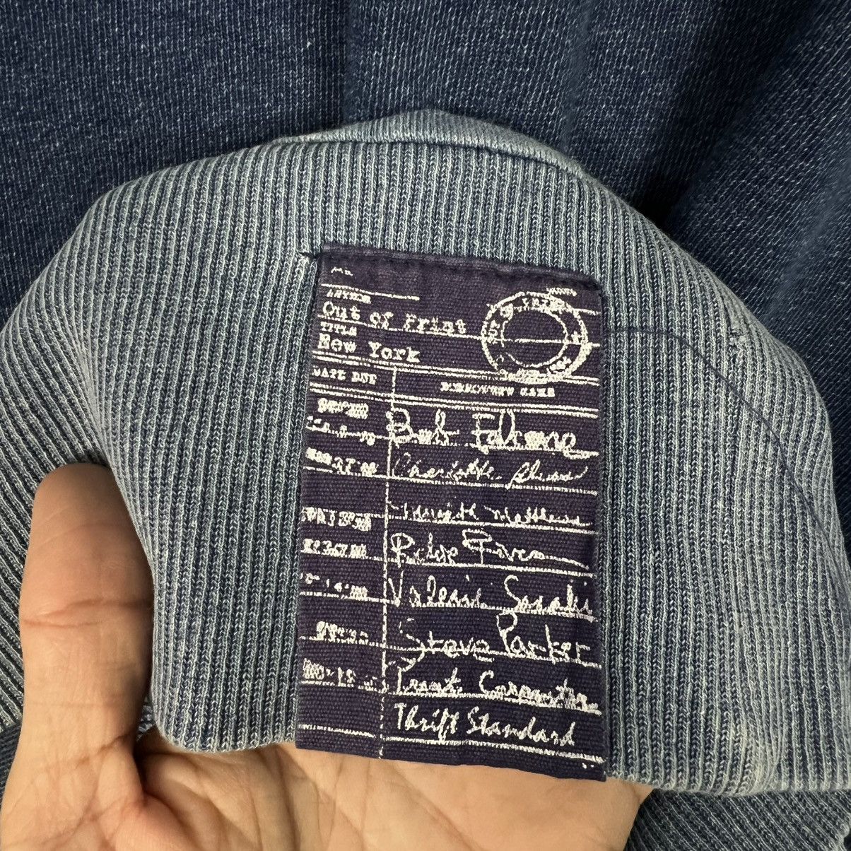 Japanese Brand THRIFT STANDARD Patchwork Sweatshirt Denim Style #4067-C185 Size US M / EU 48-50 / 2 - 9 Thumbnail