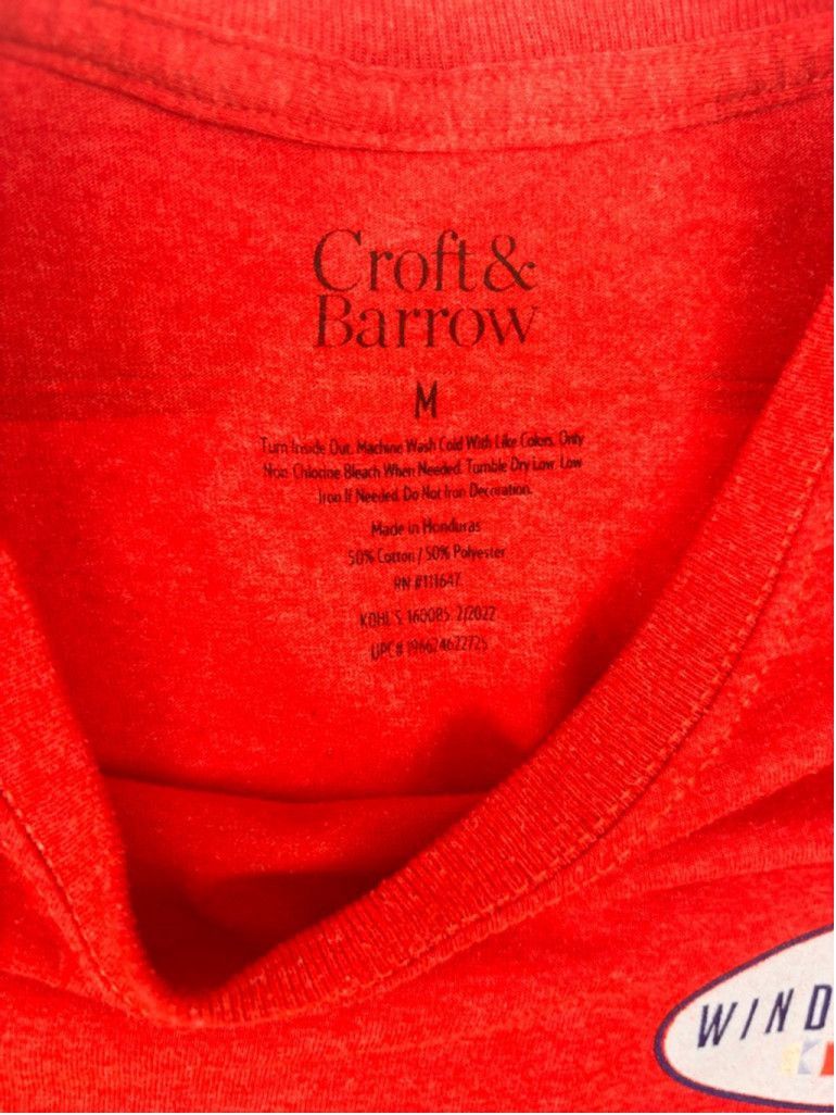 Croft & Barrow Men's Croft & Barrow Wind Therapy Sailing T-shirt Size M Red Size US M / EU 48-50 / 2 - 8 Thumbnail
