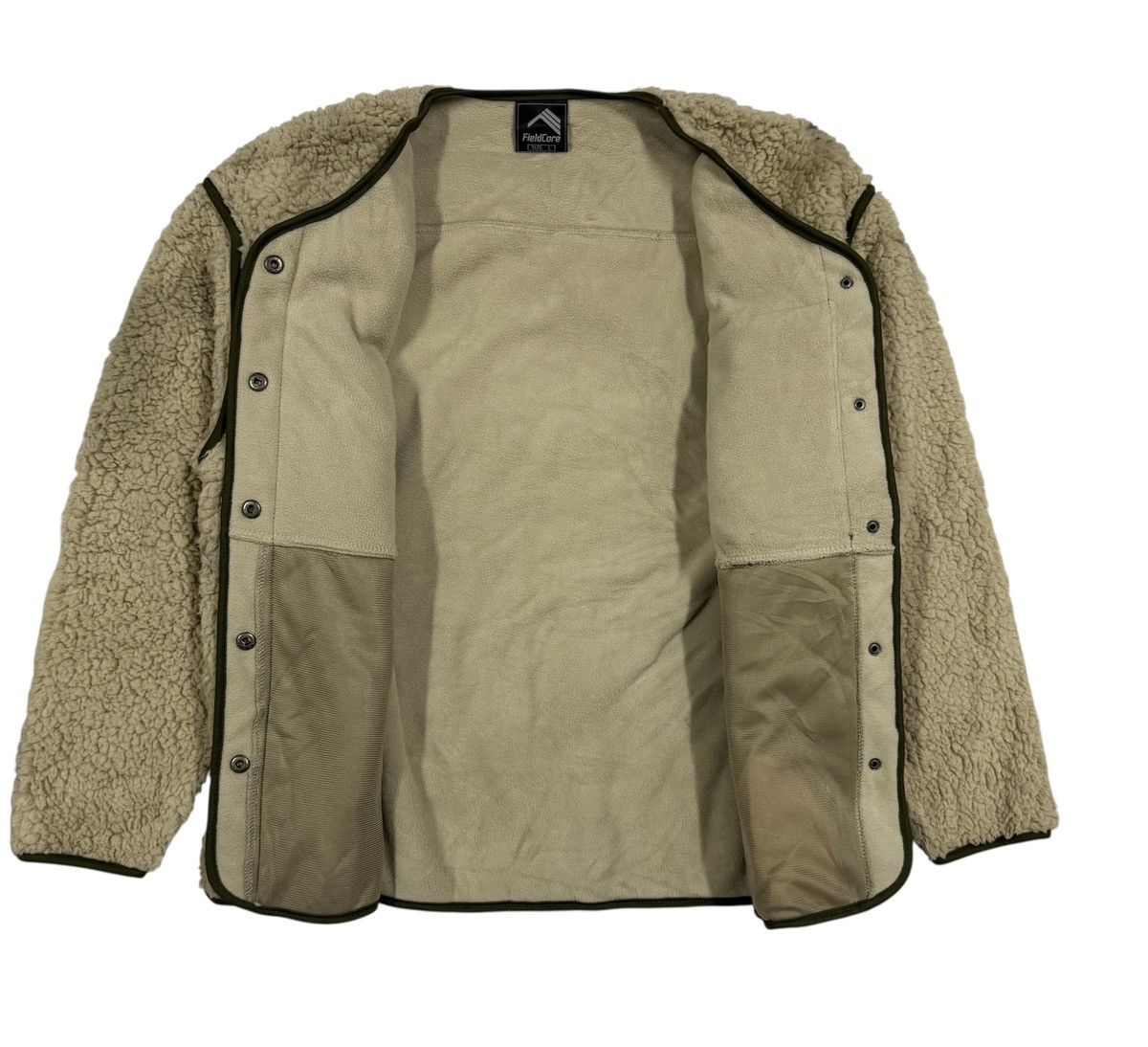 Japanese Brand Fieldcore Wool Boa Fleece Field Cardigan Remover Sleeve Size US L / EU 52-54 / 3 - 6 Thumbnail