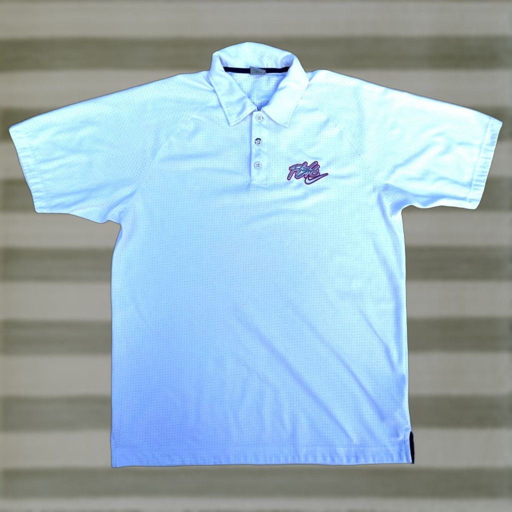 Nike VINTAGE Nike Flight Polo Shirt Men’s L White Embroidered Short Sleeve Polo Shirt Size US L / EU 52-54 / 3 - 1 Thumbnail