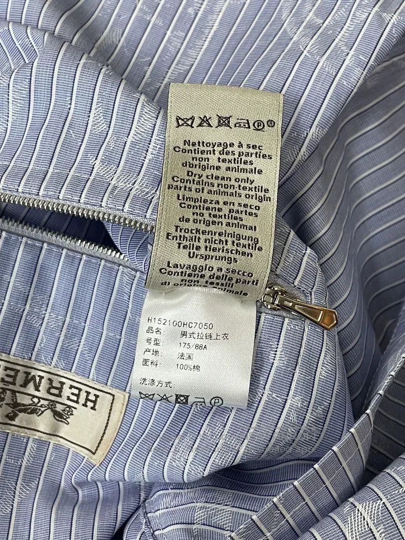 Hermes Hermes Blue Men's Pig Nose Printed Jacket Size US M / EU 48-50 / 2 - 6 Thumbnail