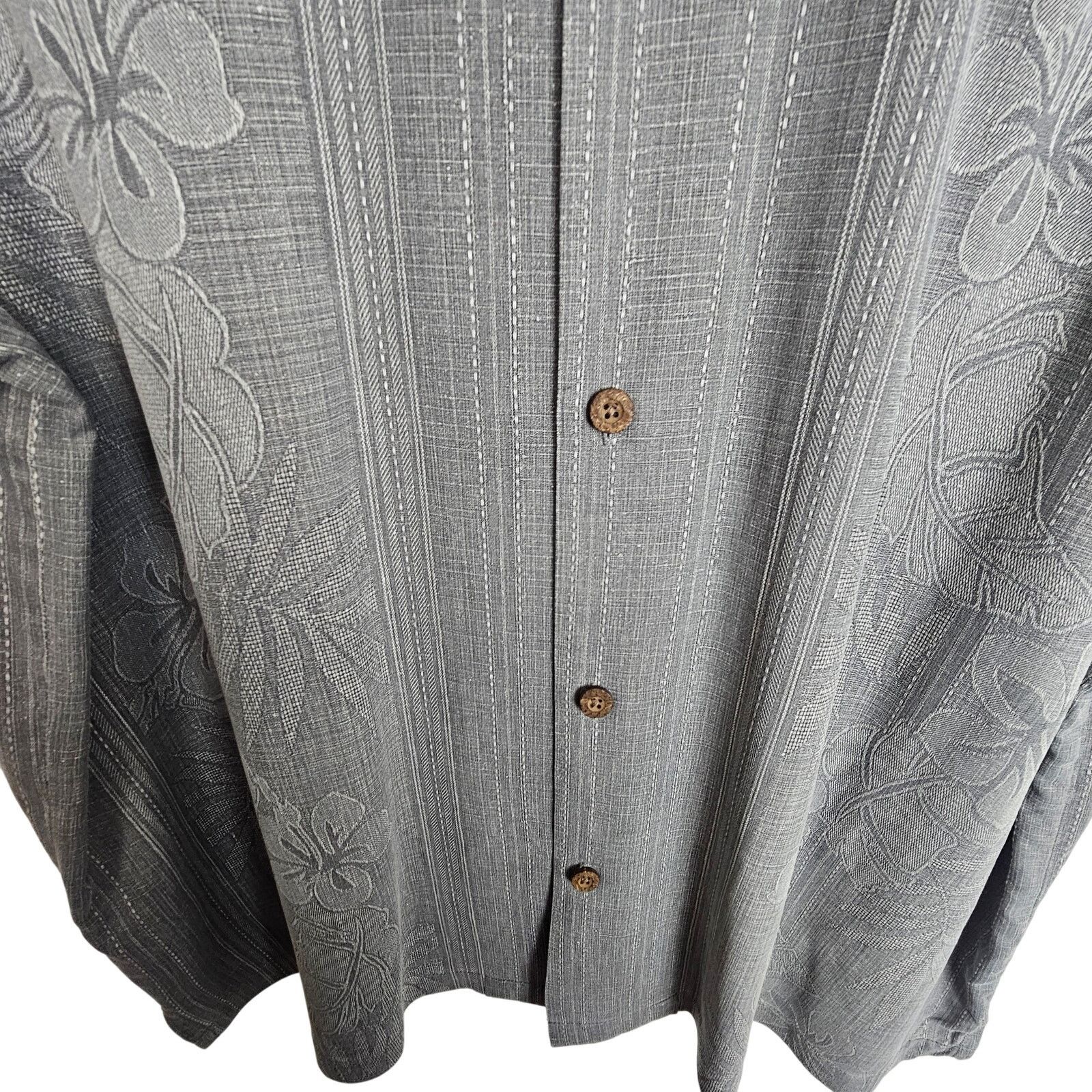 Tommy Bahama Tommy Bahama Men Silk Hawaiian Shirt XXL Floral Resortwear Size US L / EU 52-54 / 3 - 3 Thumbnail