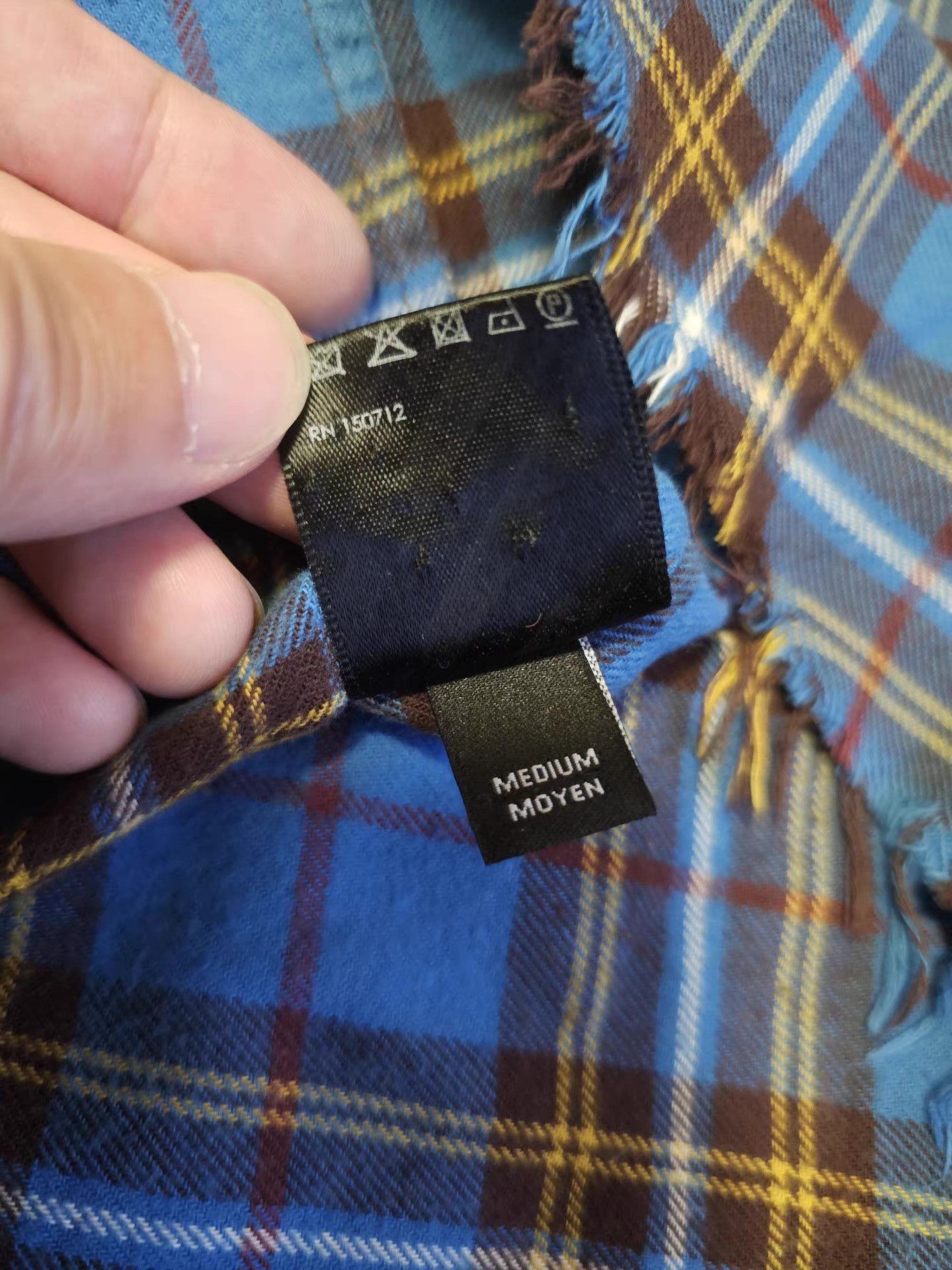 Amiri Amiri Blue Plaid Shirt Q4 Size US M / EU 48-50 / 2 - 7 Thumbnail