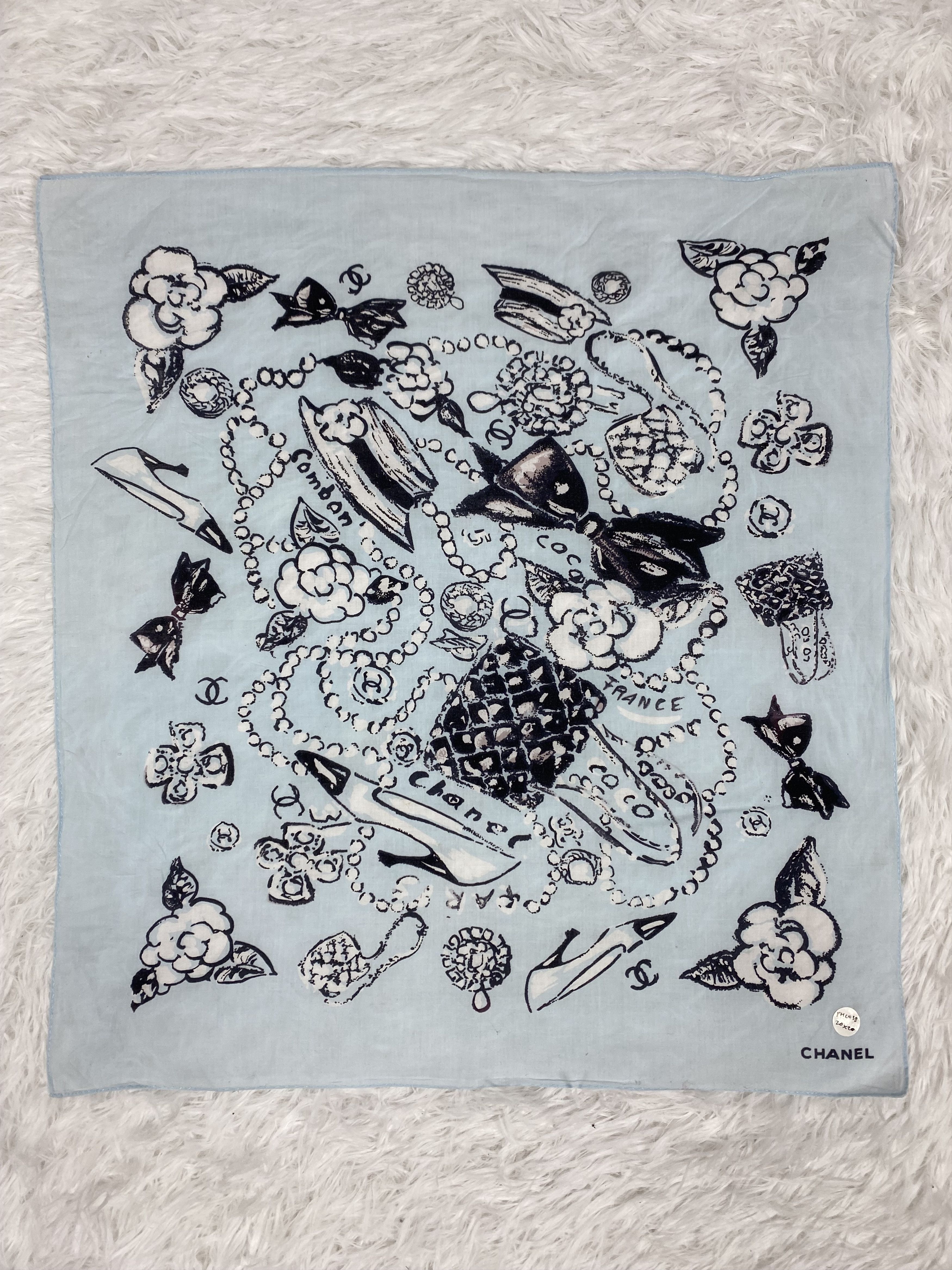 Vintage Vintage Chanel Handkerchief Neckerchief PH0038 Size ONE SIZE - 3 Thumbnail