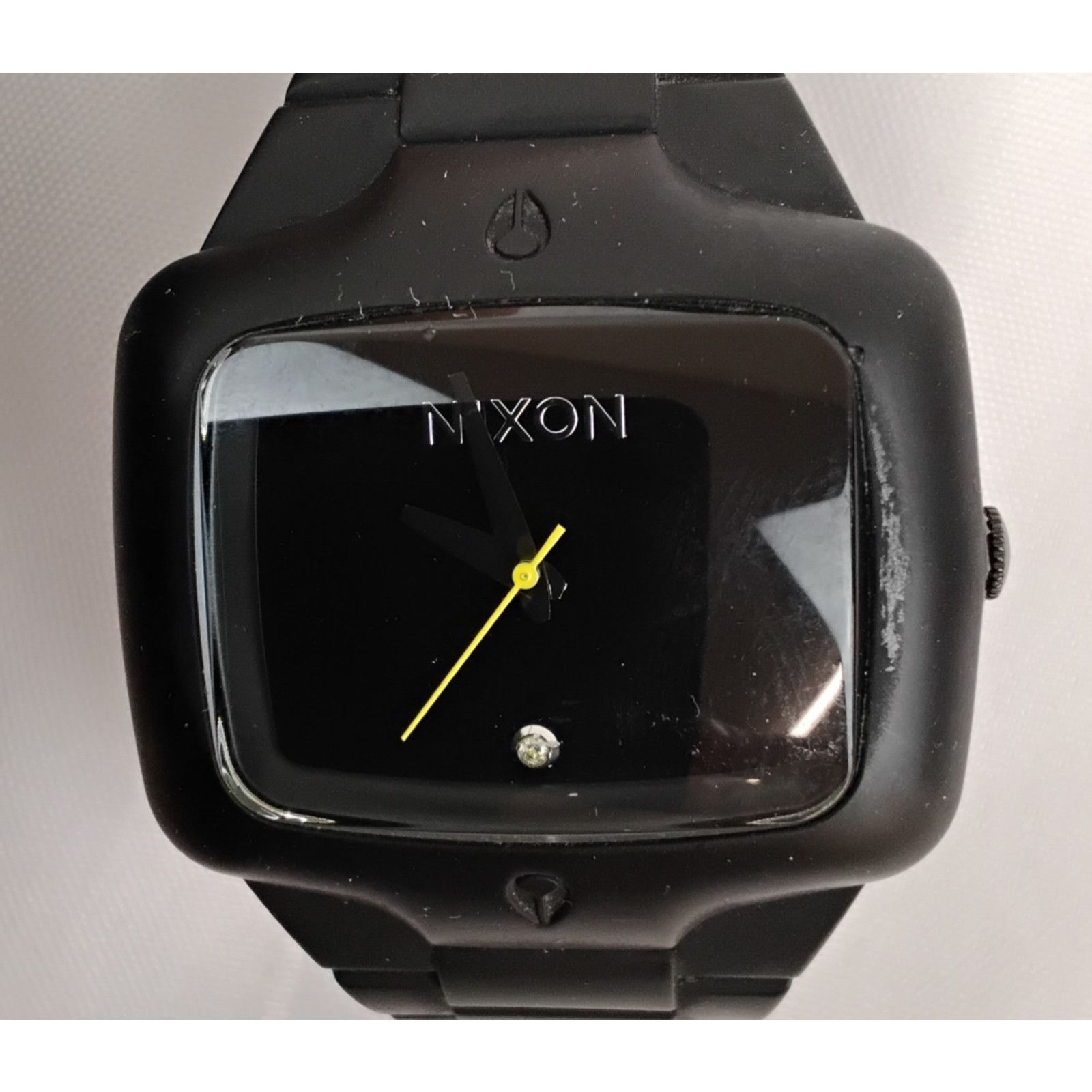 Nixon Nixon the Rubber Player Rectangle Sports Watch Black Band Size ONE SIZE - 5 Thumbnail