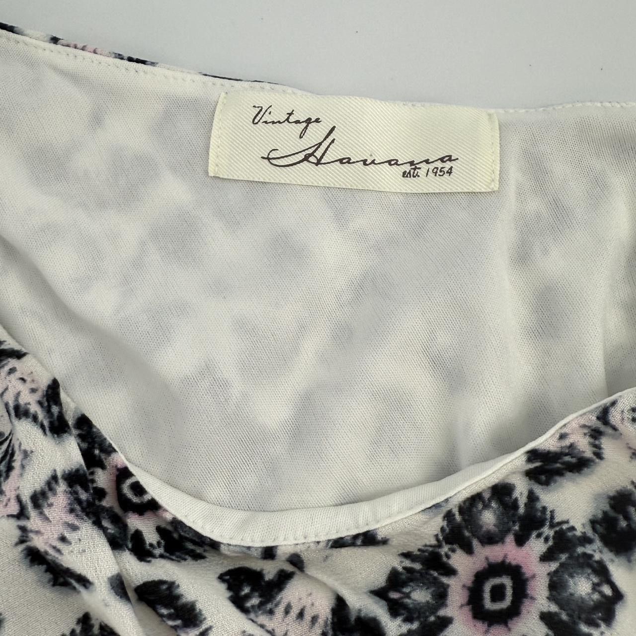 Vintage Havana Vintage Havana One Shoulder Cropped Top Ivory Print Medium Size M / US 6-8 / IT 42-44 - 6 Thumbnail
