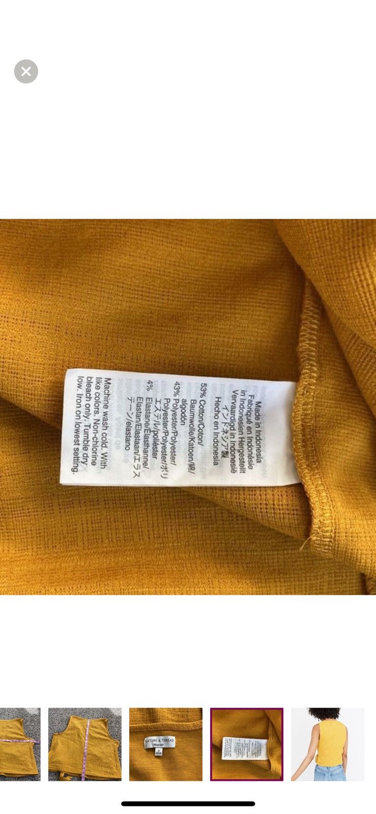 Madewell Madewell medium texture and thread wrap tie tank top Size M / US 6-8 / IT 42-44 - 6 Thumbnail