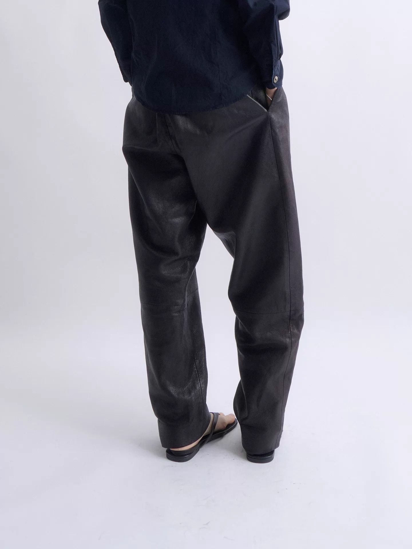 Kenzo KENZO Vintage Pleated Lambskin Black Pants Size 2 Size US 32 / EU 48 - 4 Thumbnail