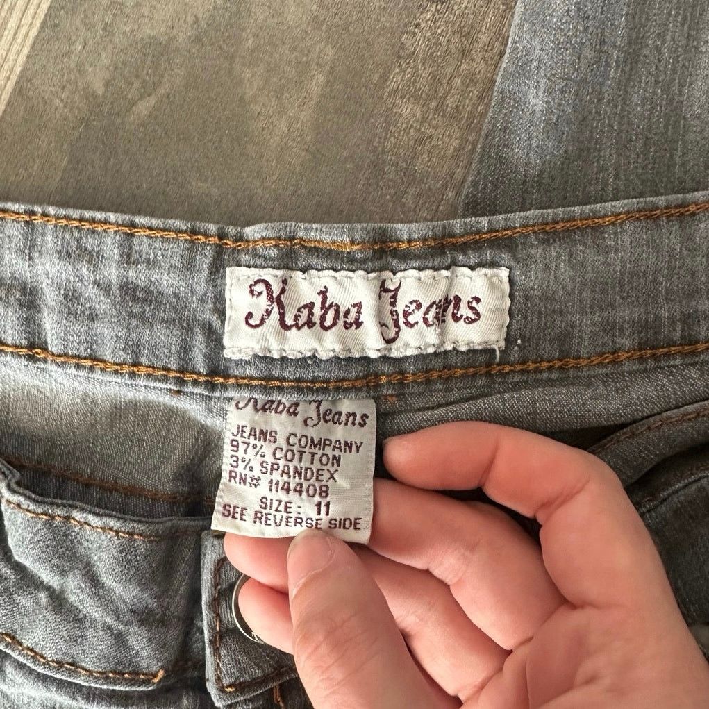 Other kaba jeans gray crown pocket jeans Size 28" / US 6 / IT 42 - 4 Thumbnail