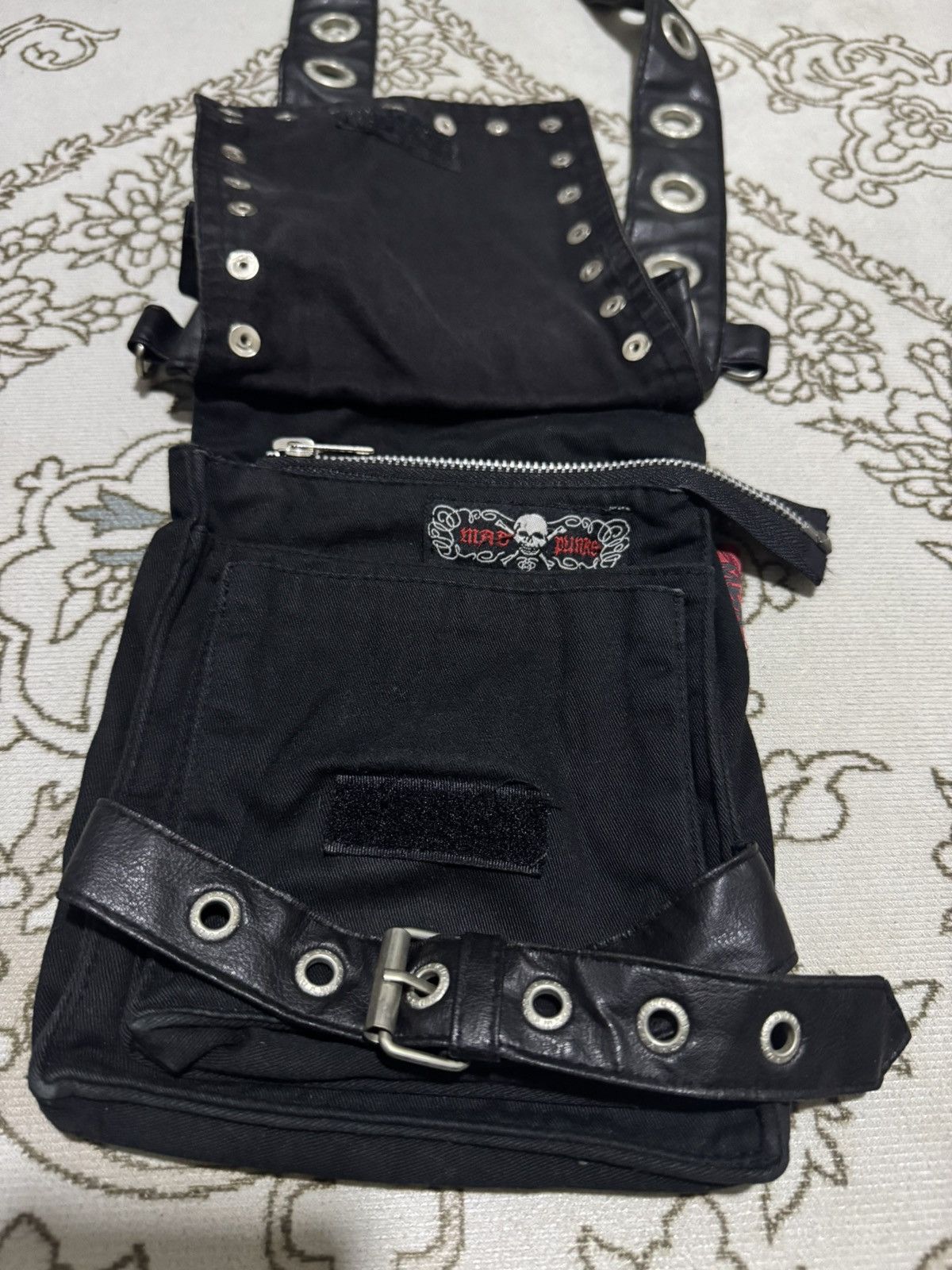 If Six Was Nine × Japanese Brand × Seditionaries GRAILED! Mad Punks Skulls Stud Small Adjustable Bag Size ONE SIZE - 5 Thumbnail