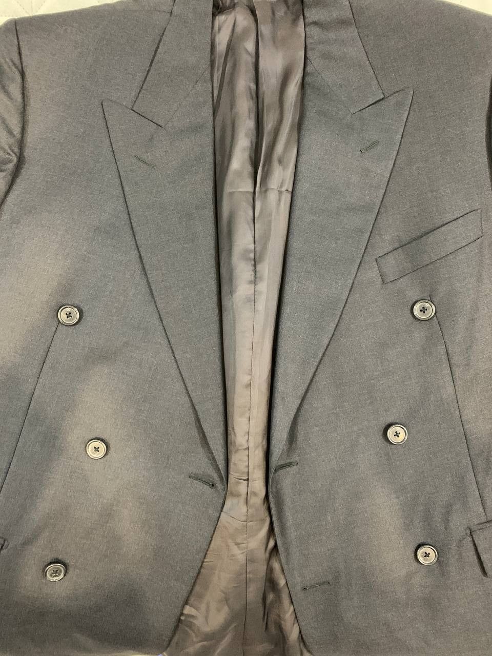 Corneliani CORNELIANI Black 120'S Wool Modern Italian Suit Blazer Size 50R - 6 Thumbnail
