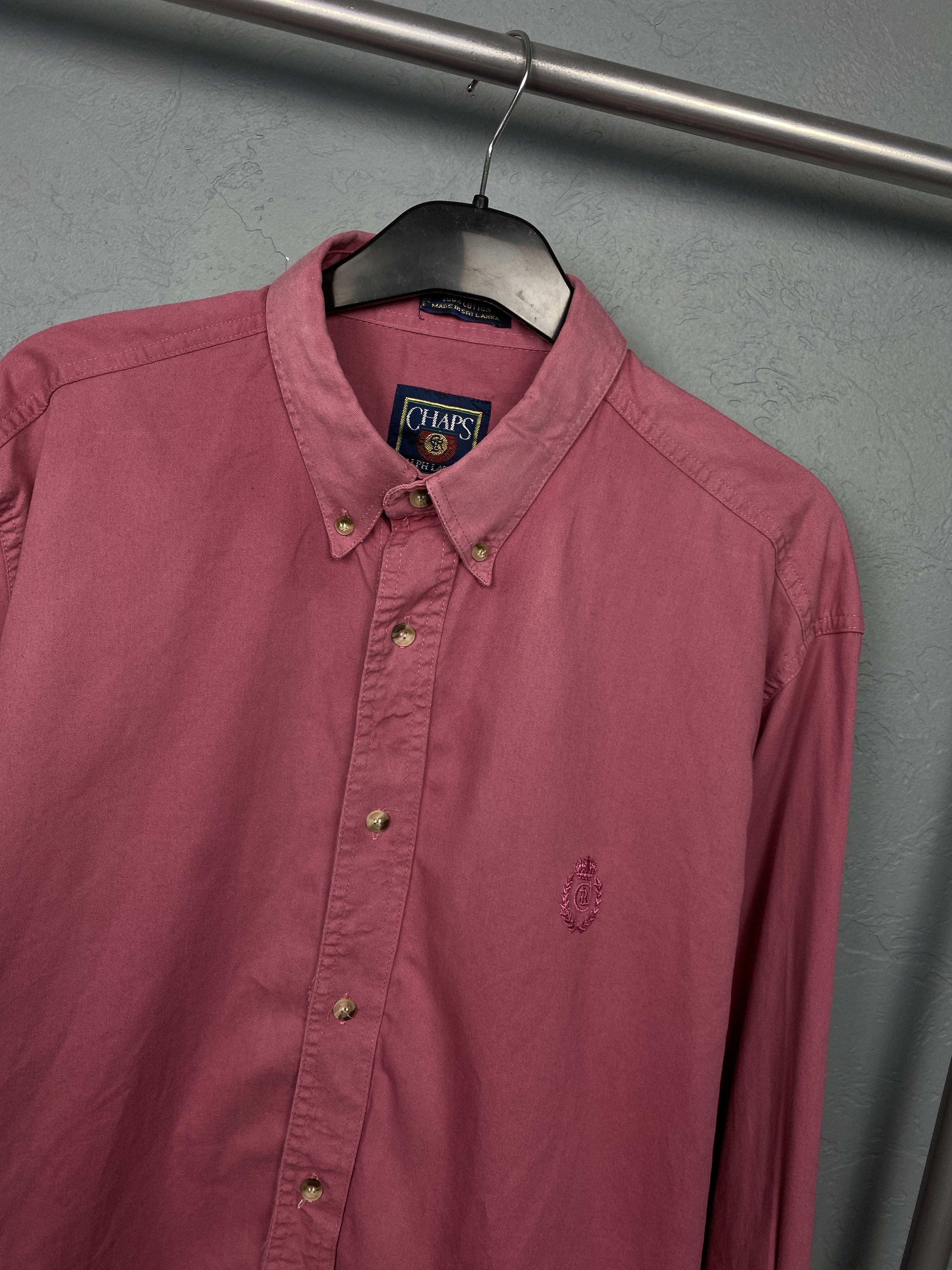 Chaps Ralph Lauren Chaps Polo Ralph Lauren 90s Vintage Mens Heavy Cotton Shirt Size US XL / EU 56 / 4 - 2 Thumbnail