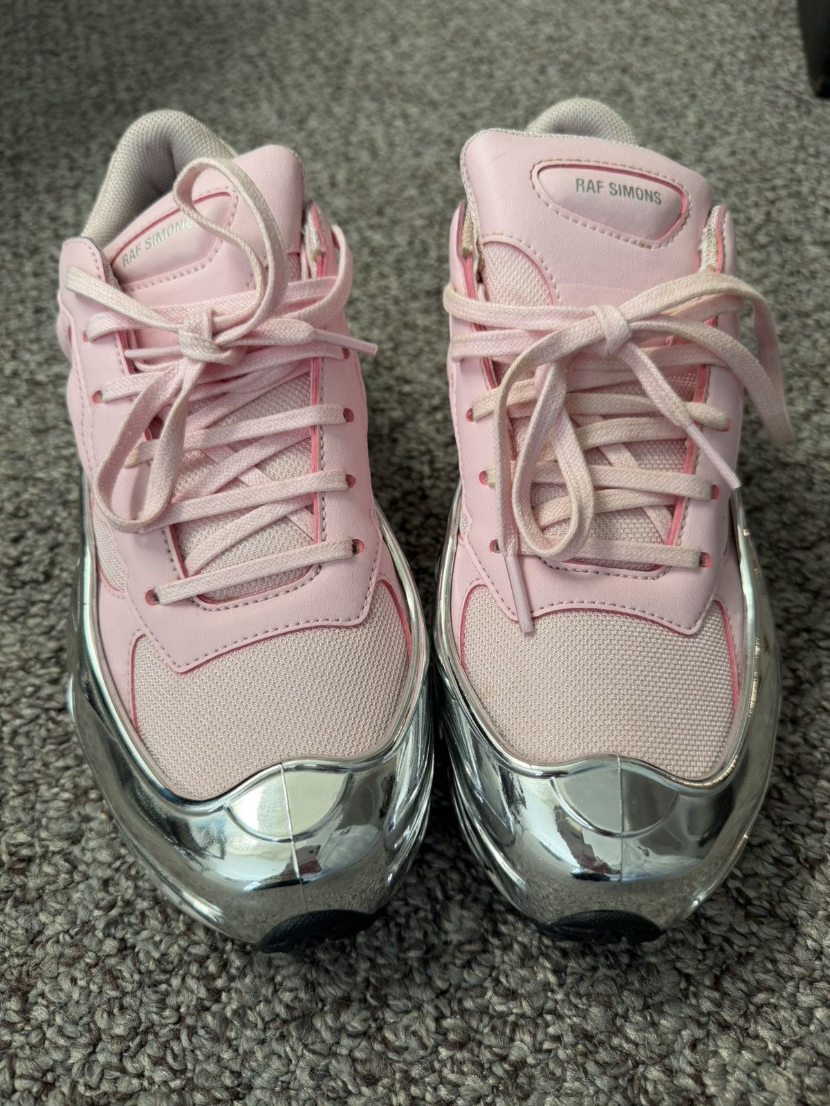 Adidas × Raf Simons Ozweego Pink Chrome Raf Simons x Adidas Size US 7.5 / EU 40-41 - 4 Thumbnail