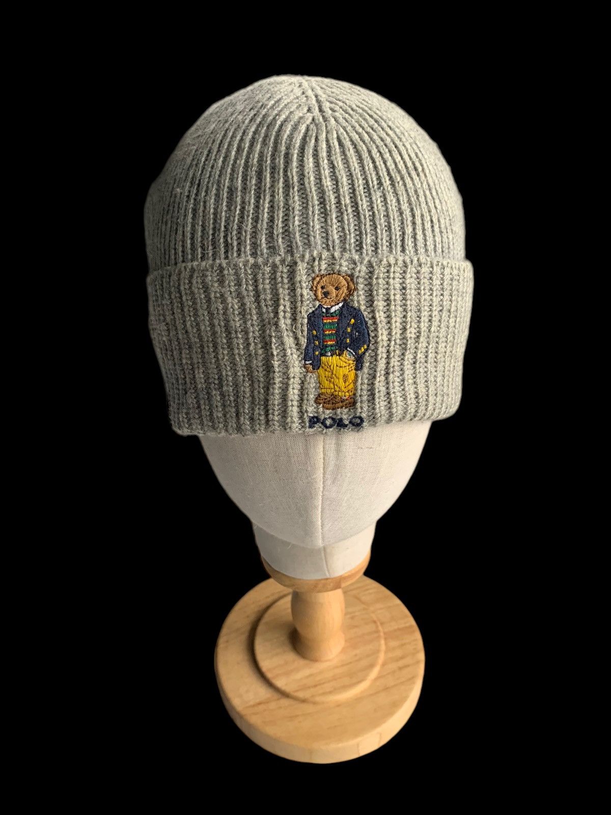 RRL Ralph Lauren Polo Ralph Lauren Bear Hairy Rare Distressed Beanie Hats Size ONE SIZE - 10 Thumbnail