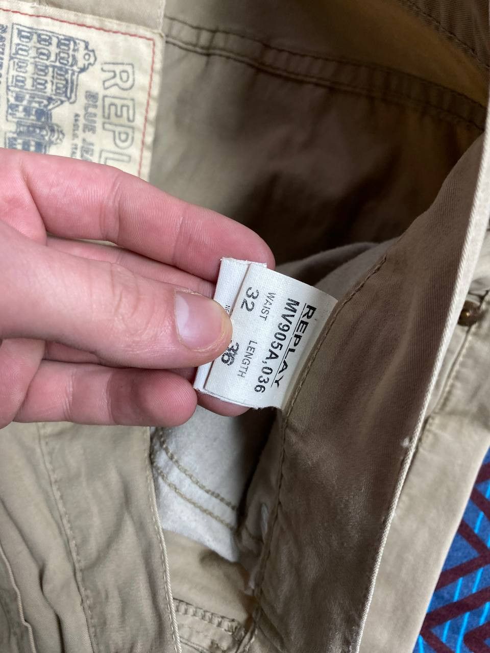 Replay Replay logo jeans pants beige Y2K vintage streetwear Size US 32 / EU 48 - 2 Thumbnail