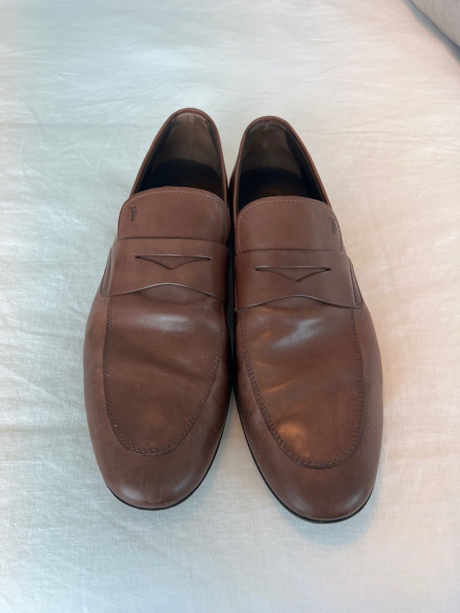 Tod's Tod’s Brown Leather Loafers – US 10.5 Size US 10.5 / EU 43-44 - 2 Thumbnail