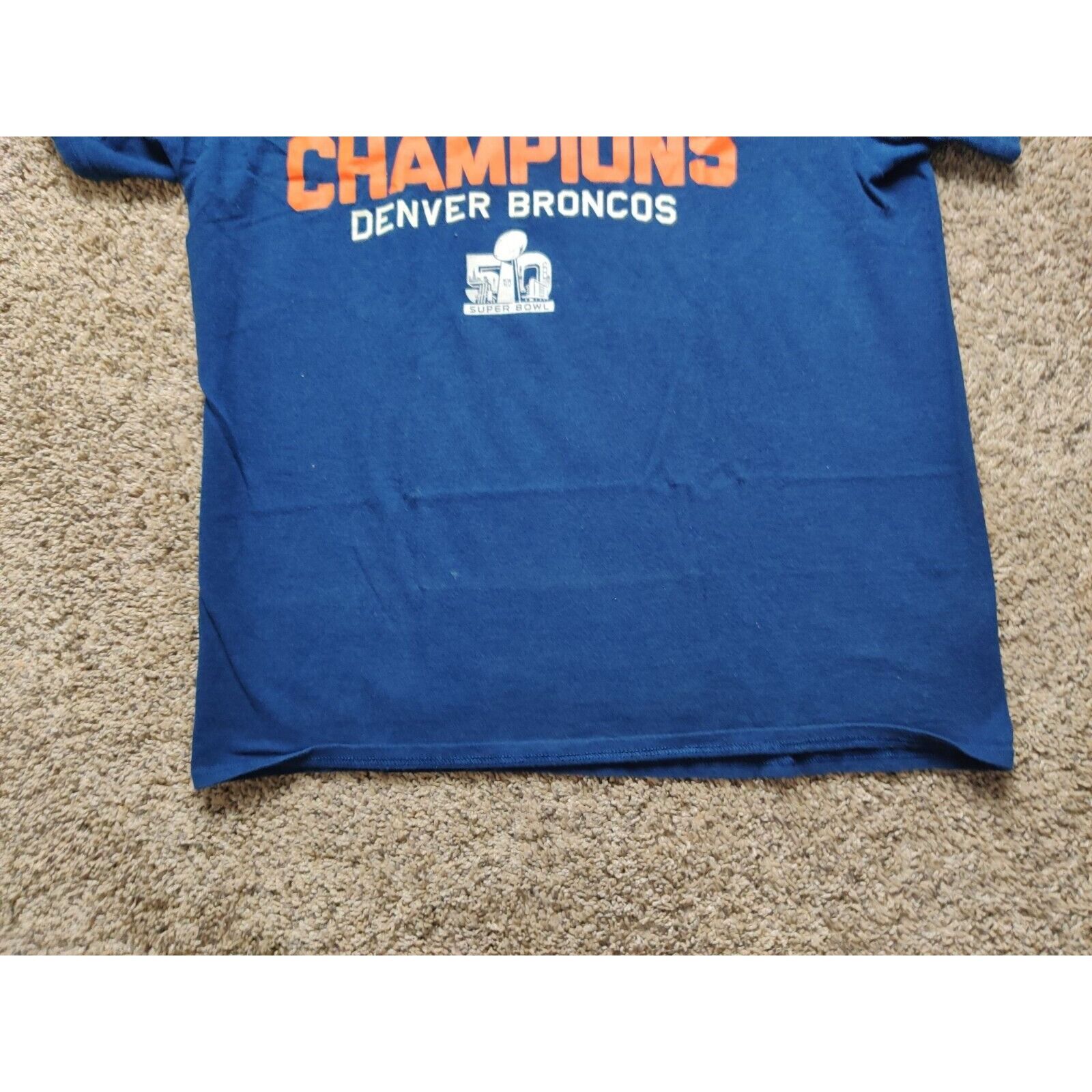 Delta Denver Broncos Shirt Adult Mens Large Super Bowl 50 Size US L / EU 52-54 / 3 - 5 Thumbnail