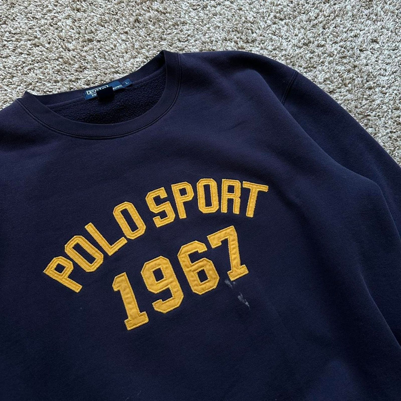 Vintage 90s Polo Ralph Lauren Sport Varsity Crewneck