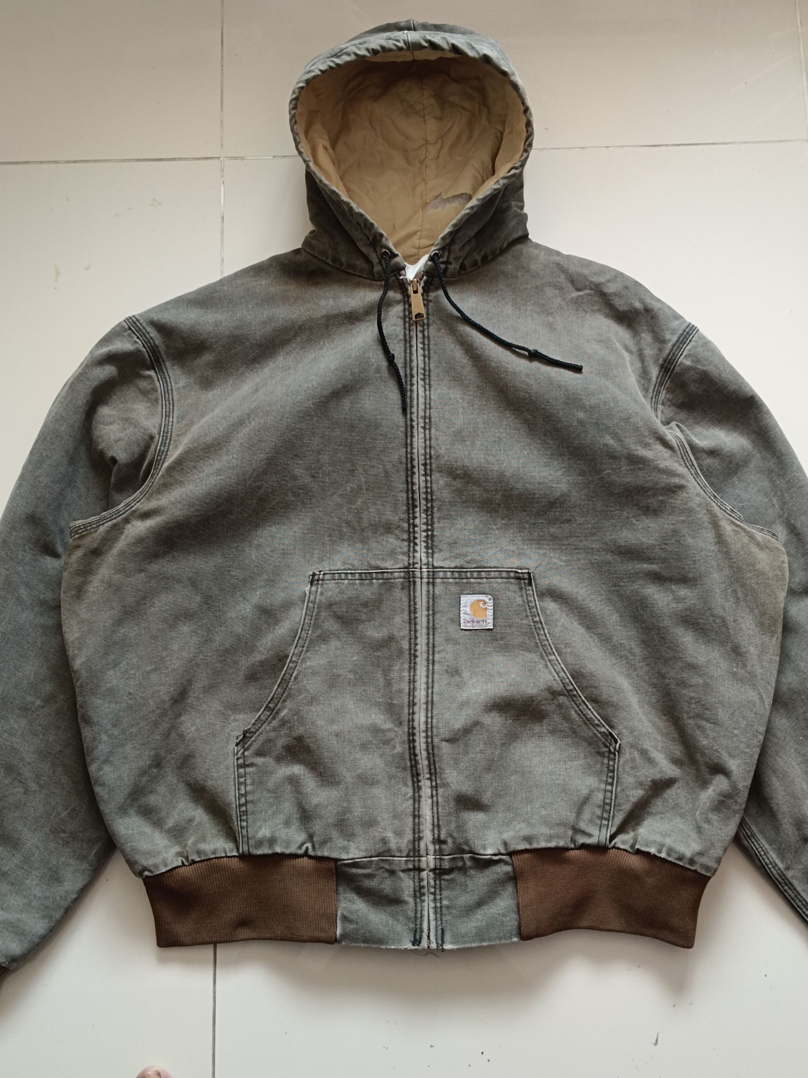 Carhartt Rare Carhartt Sun Faded Jacket Hoodie Size US XL / EU 56 / 4 - 7 Thumbnail