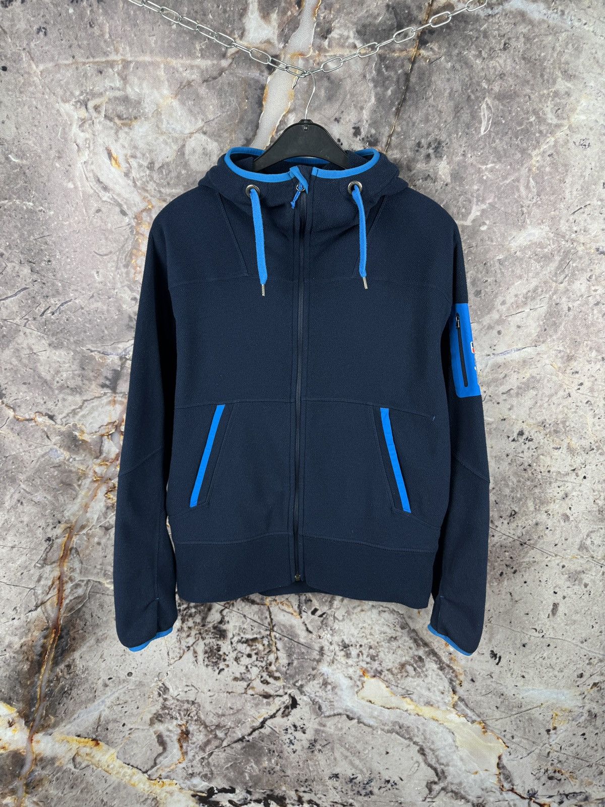 Berghaus Full Zip Fleece Hoodie Hiking Outdoor Jacket Size M