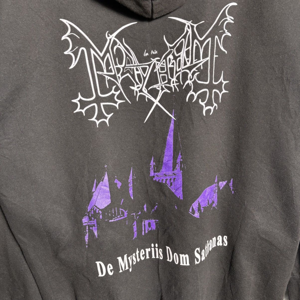 Band Tees Vintage Mayhem Black Metal Hoodie / 90s Y2K Size US L / EU 52-54 / 3 - 3 Thumbnail