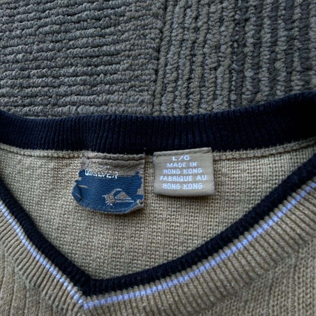 Quiksilver Quiksilver Vtg Y2K Cream Tan Knit Surf Pullover Sweater Size US L / EU 52-54 / 3 - 4 Thumbnail