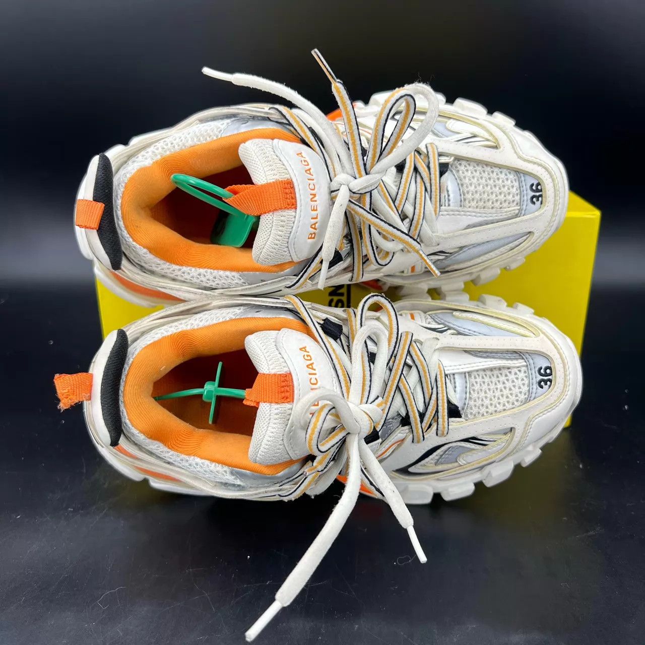 Balenciaga Balenciaga Track White Orange 36 New Worn Once Original Box Size US 6 / IT 36 - 5 Thumbnail