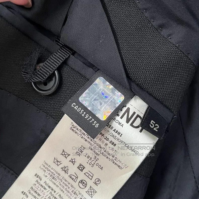 Fendi Fendi Black Jacket Size 52L - 8 Thumbnail