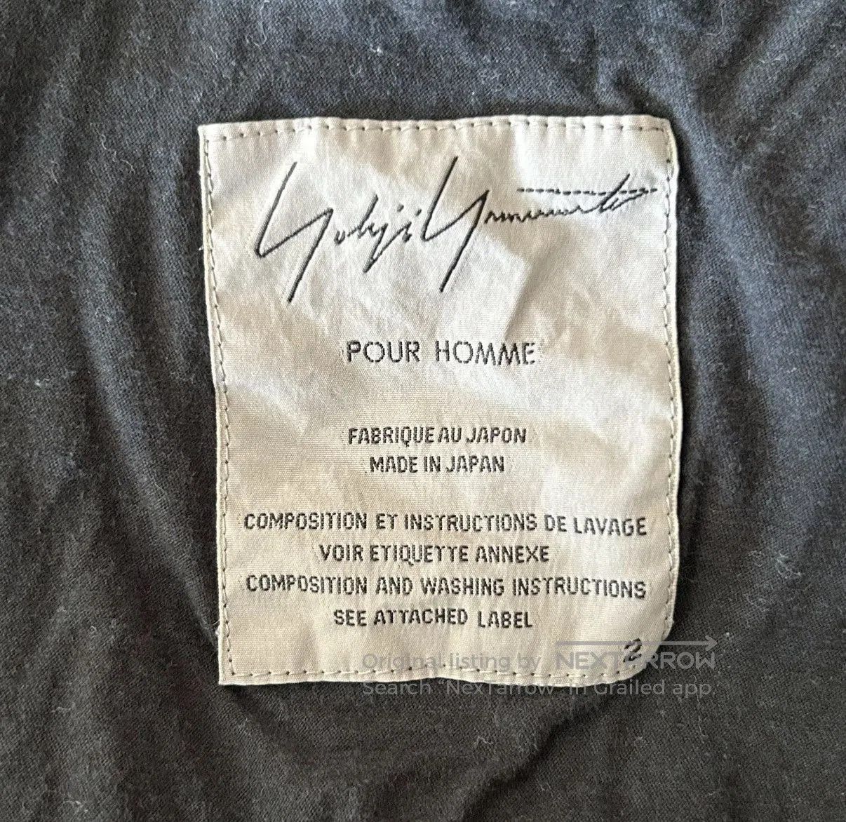 Yohji Yamamoto Black Button. Size US M / EU 48-50 / 2 - 6 Thumbnail