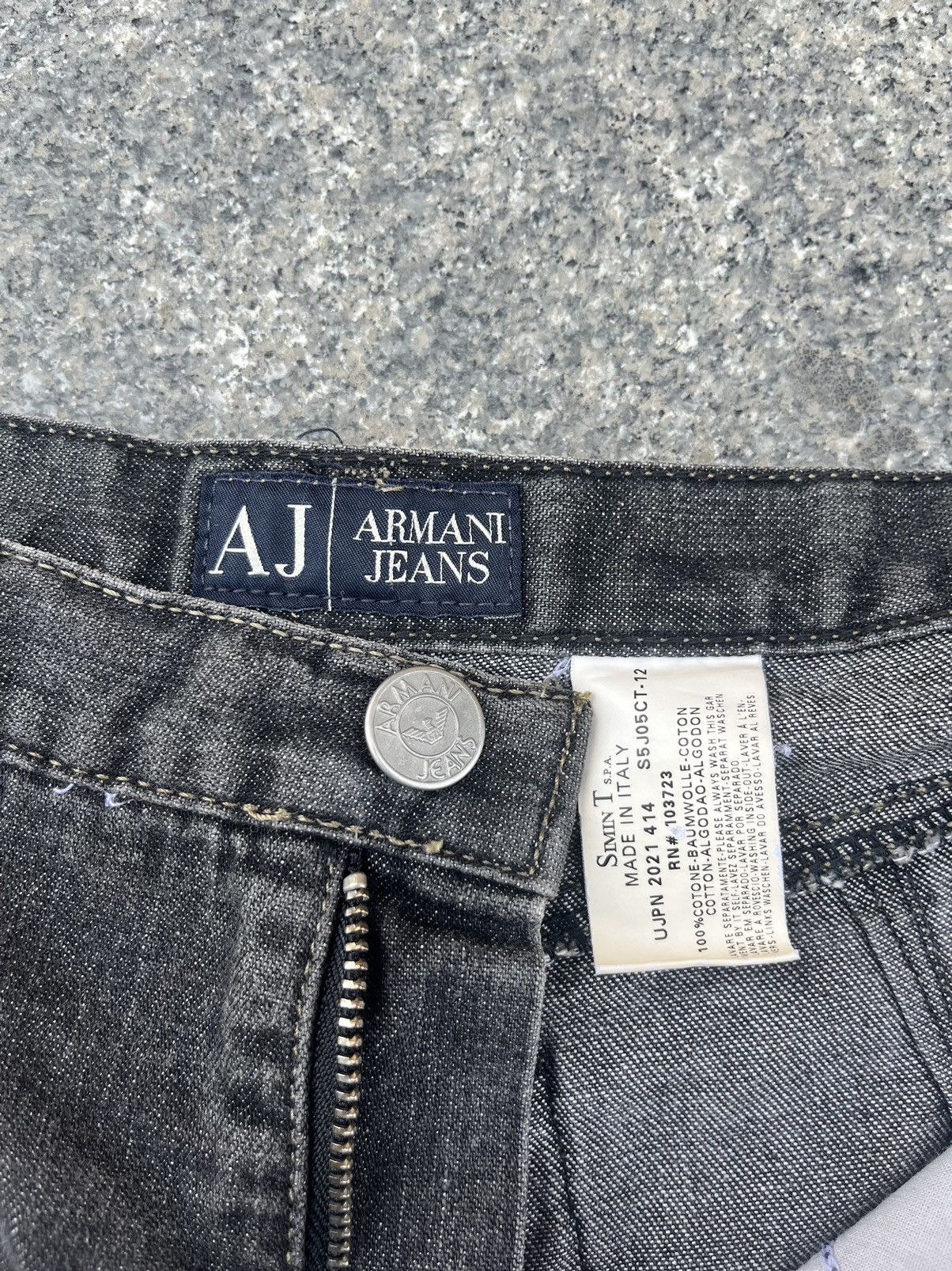Emporio Armani Emporio Armani Jeans Slim Fit Stretch Denim Size 29 Black Size US 29 - 9 Thumbnail