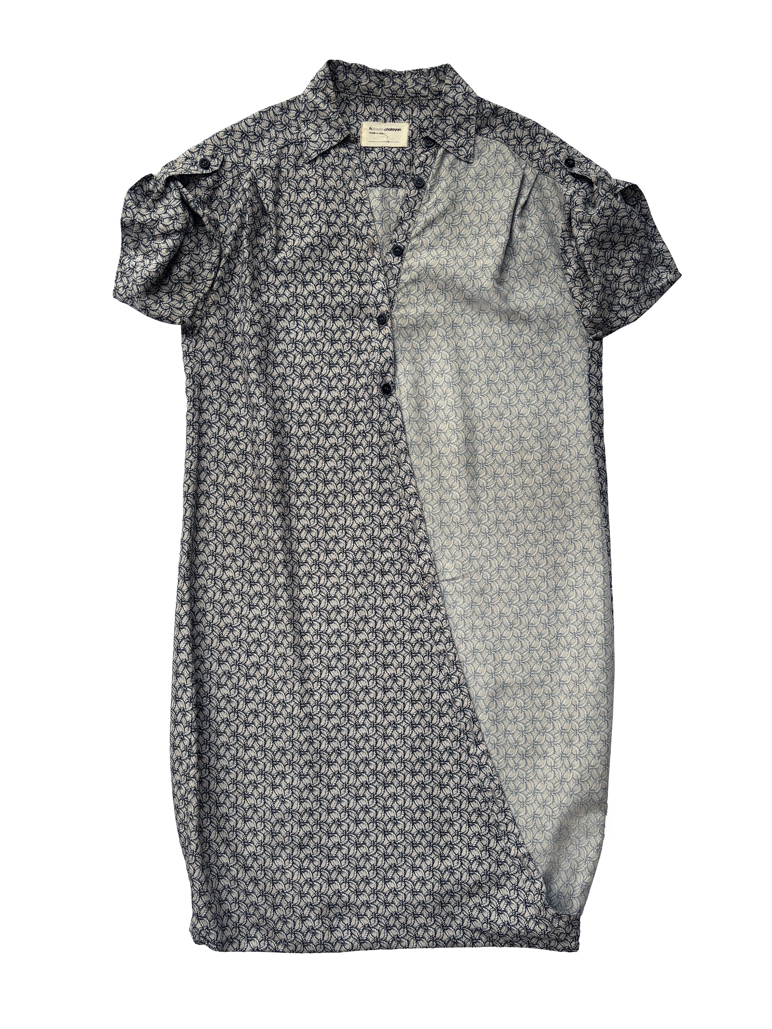 Hussein Chalayan ⚡️QUICK SALE⚡️Hussein Chalayan Gray Silk Cross-Over Dress Size M / US 6-8 / IT 42-44 - 2 Thumbnail