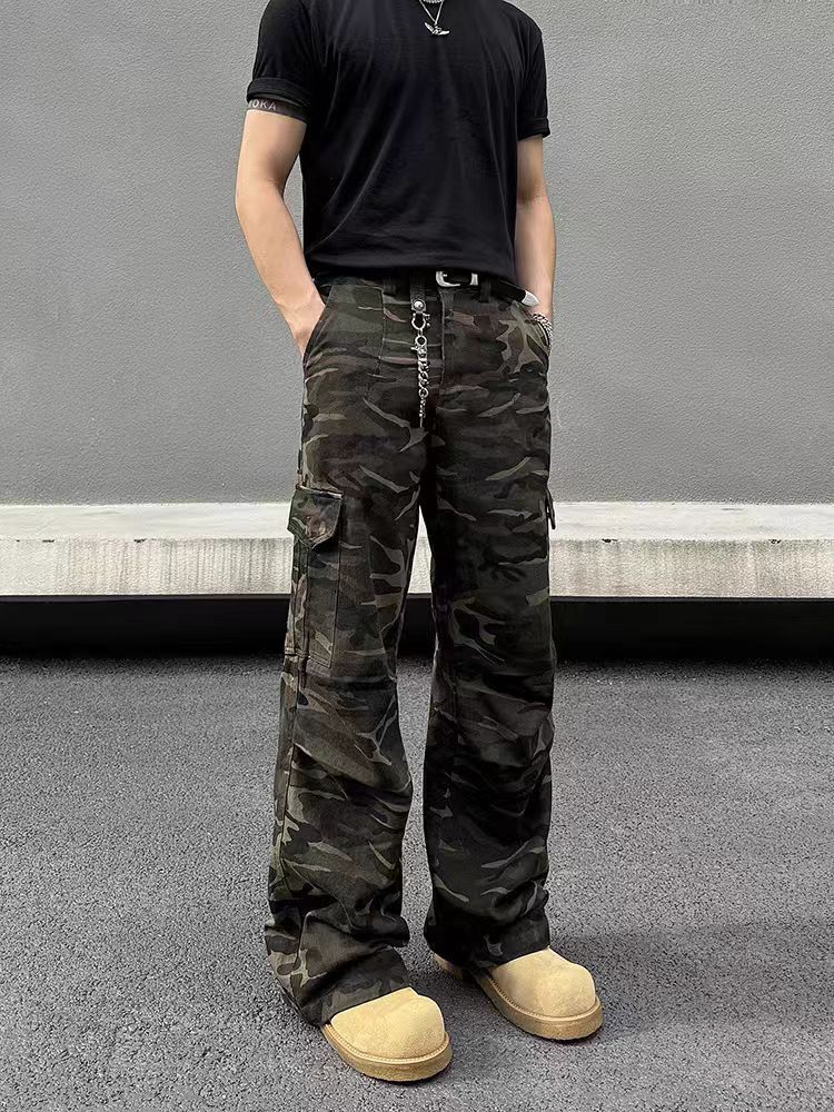 Japanese Brand × Vintage Camouflage Vintage Washed Loose Casual Work Pants Size US 33 - 2 Thumbnail