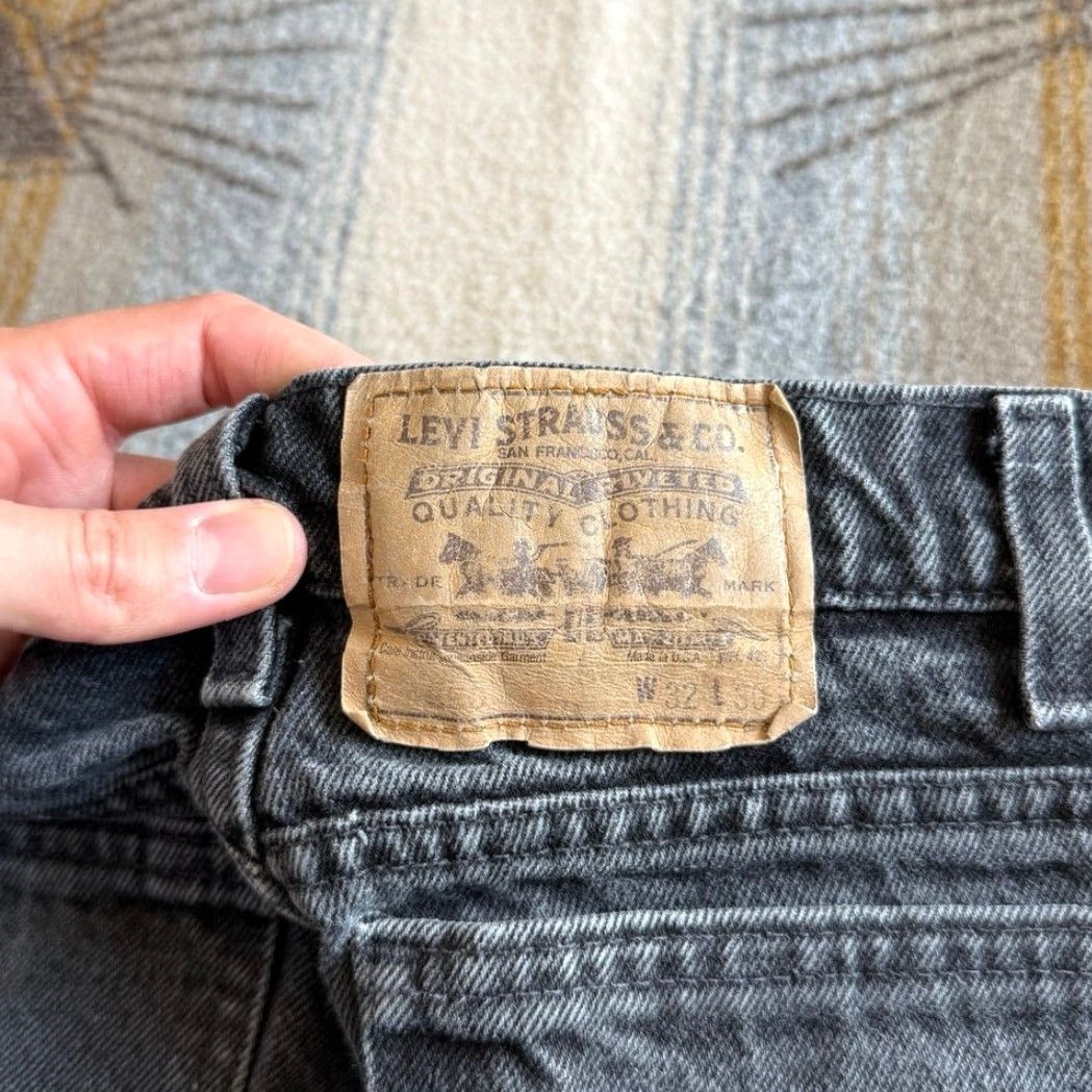 Levi's VINTAGE Levi’s Black Tab Denim Jeans 32x30 Regular Men USA 90s Tapered Style Size US 32 / EU 48 - 3 Thumbnail