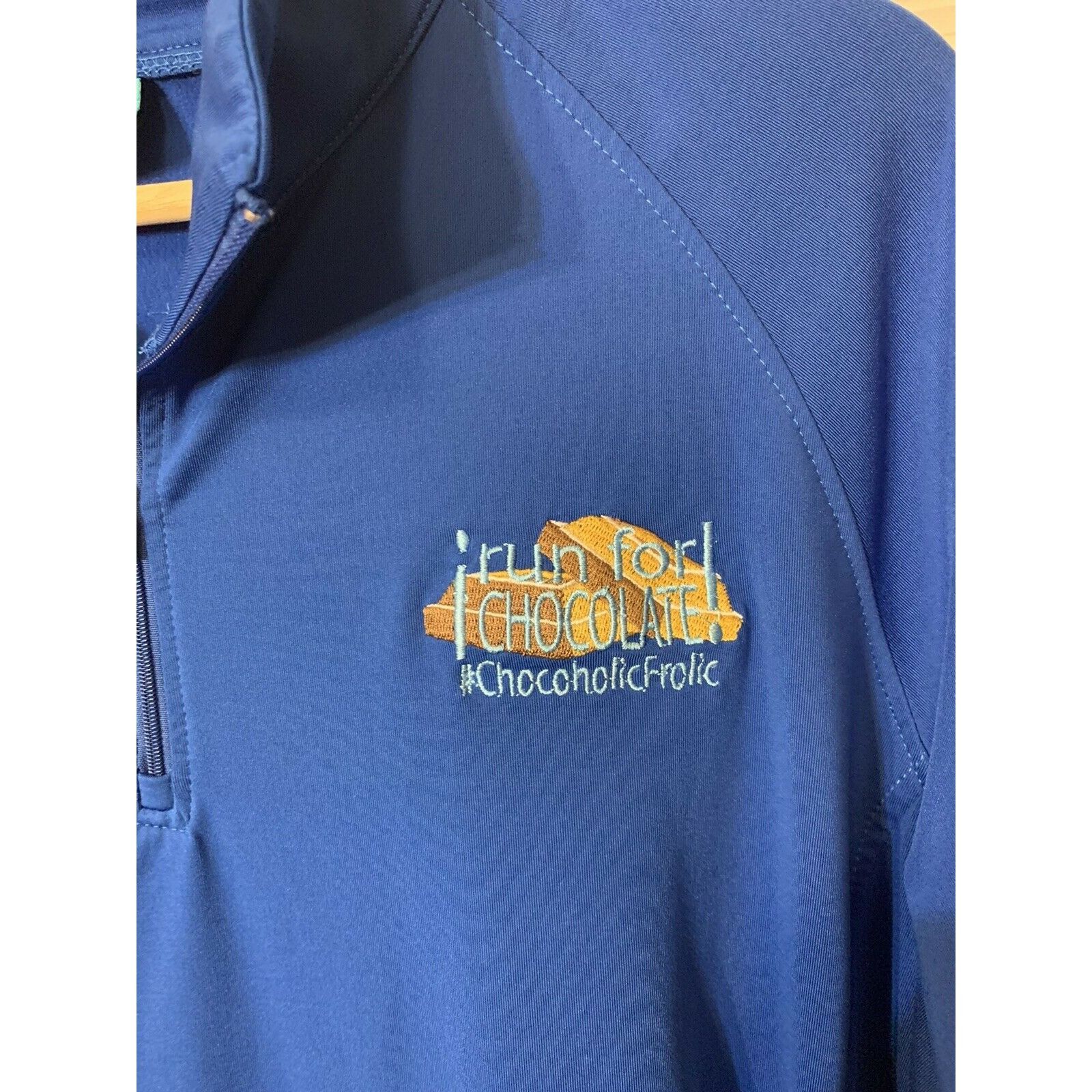 Other Run For Chocolate Chocoholicfrolic 1/4 Zip 5k 10k Blue 1/4 Z Size US XL / EU 56 / 4 - 5 Thumbnail