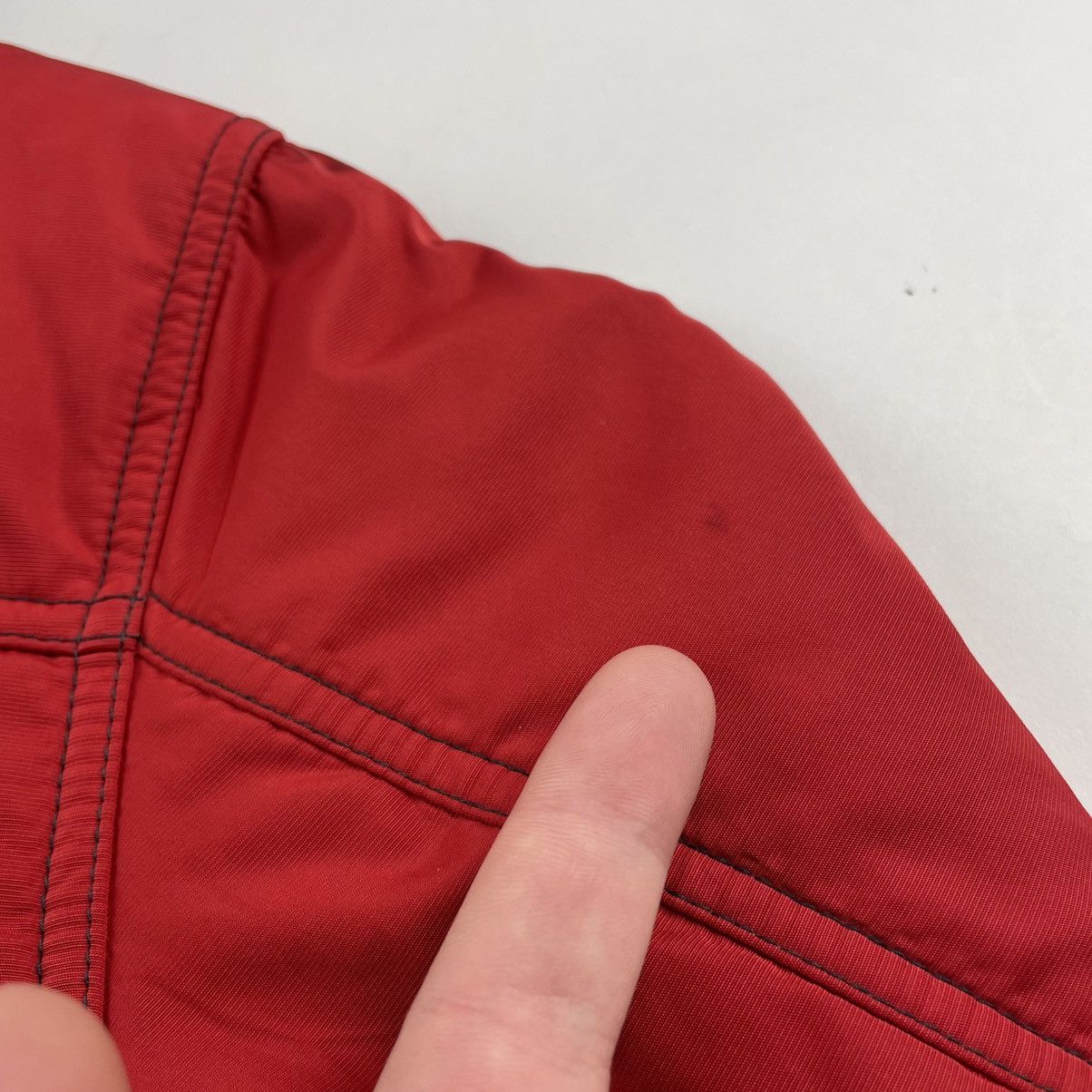Nike Vtg Y2K Nike Red Quilted Down Puffer Trucker Jacket Womens Size S / US 4 / IT 40 - 15 Thumbnail