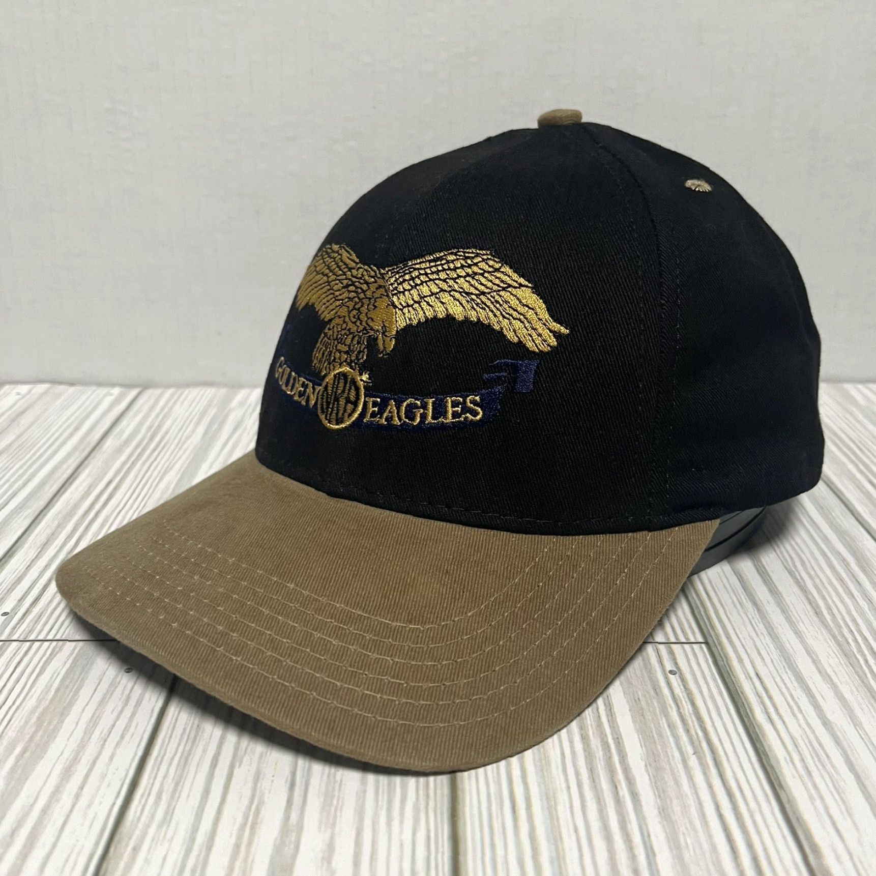 Vintage VINTAGE NRA Hat Cap Snap Back Golden Eagles USA Made Black Cotton Knit Men One Size Adjustable Size ONE SIZE - 3 Thumbnail