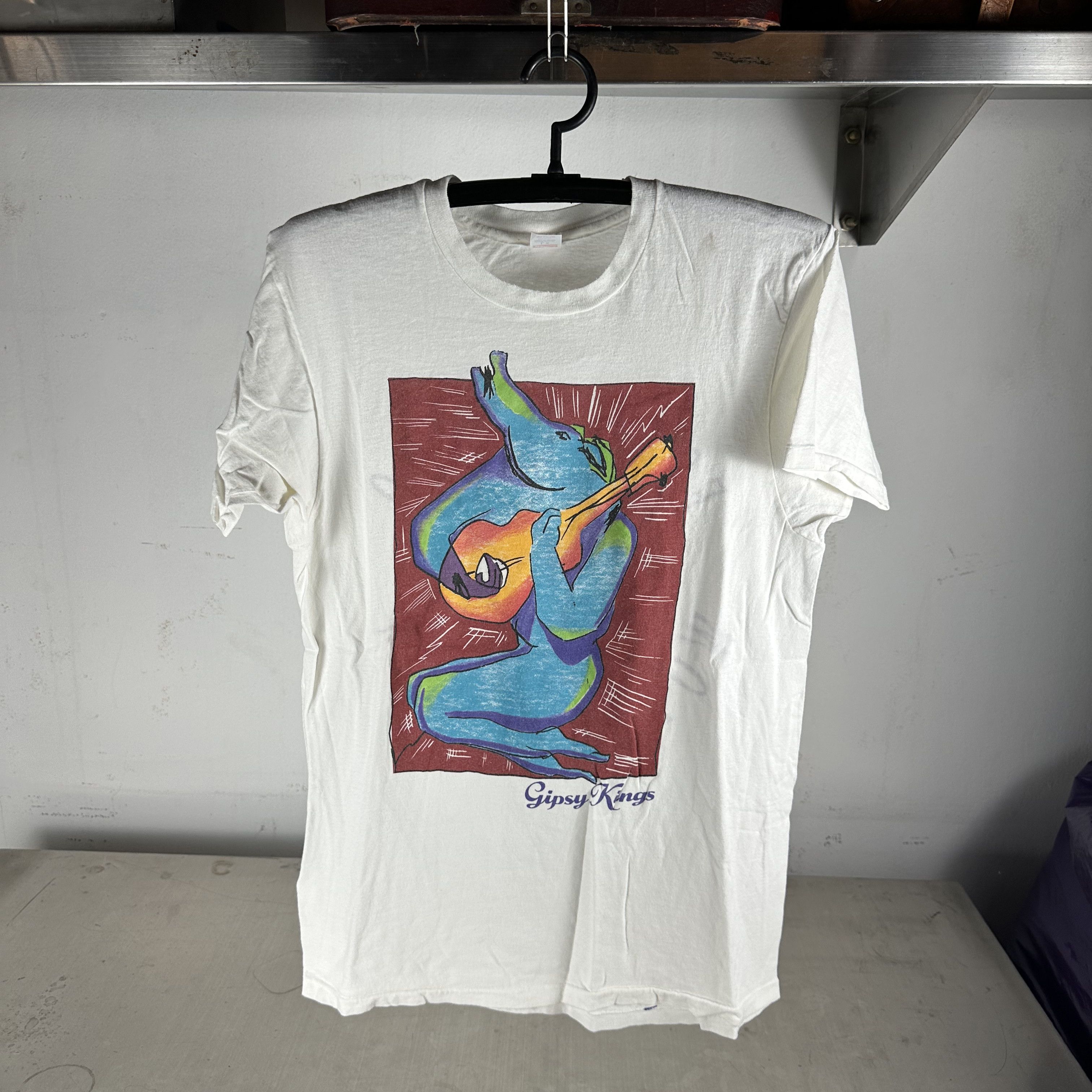 Vintage 1991 Gipsy Kings Este Mundo World Tour Concert T-Shirt Size US M / EU 48-50 / 2 - 1 Thumbnail