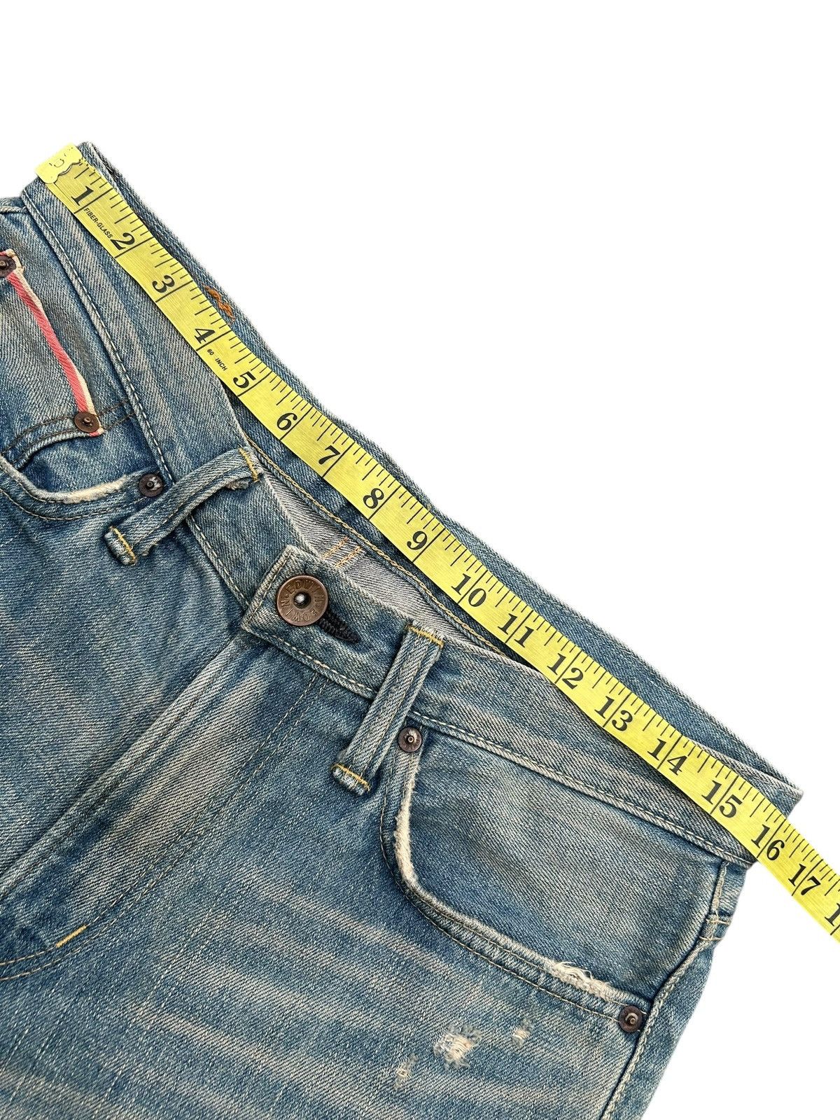 Kapital Vintage Edwin 505ZX Selvedge Buckle Back Distressed Denim Size US 32 / EU 48 - 17 Thumbnail