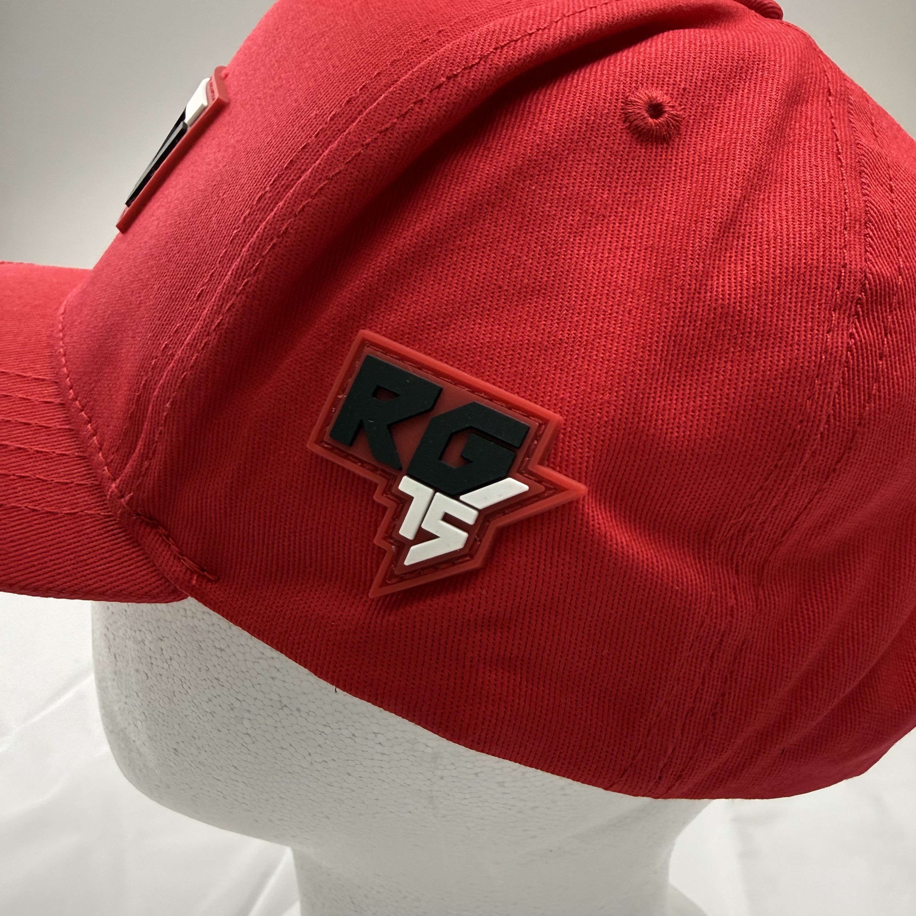 Other Rawgear Mens Red Snapback Hat RAW Cotton Cap Adjustable Size ONE SIZE - 6 Thumbnail