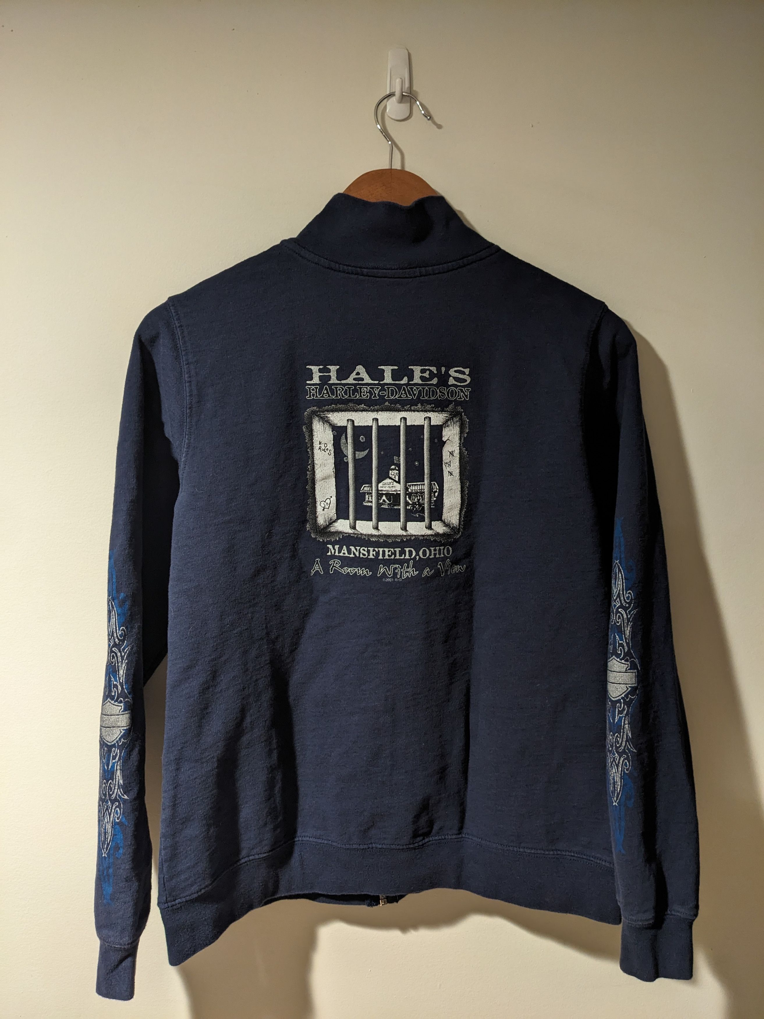 Harley Davidson × Vintage Vintage 2001 Harley Davidson Woman's Large Full Zip Hoodie Size L / US 10 / IT 46 - 8 Thumbnail