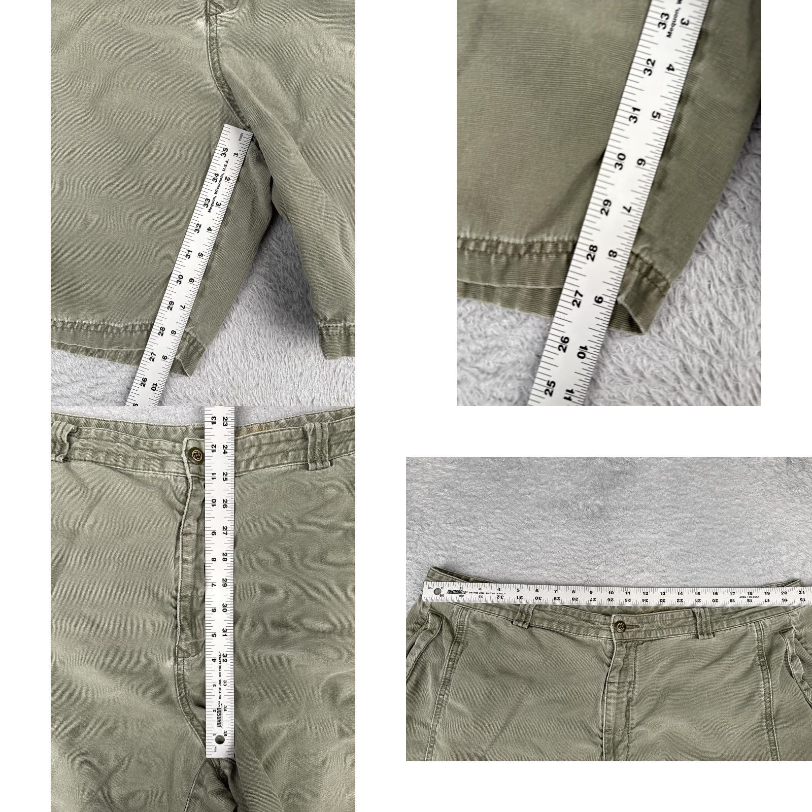Tommy Bahama Tommy Bahama Shorts Mens 44 Olive Green Cargo Cotton Casual Relax Pockets Size US 44 / EU 60 - 8 Thumbnail